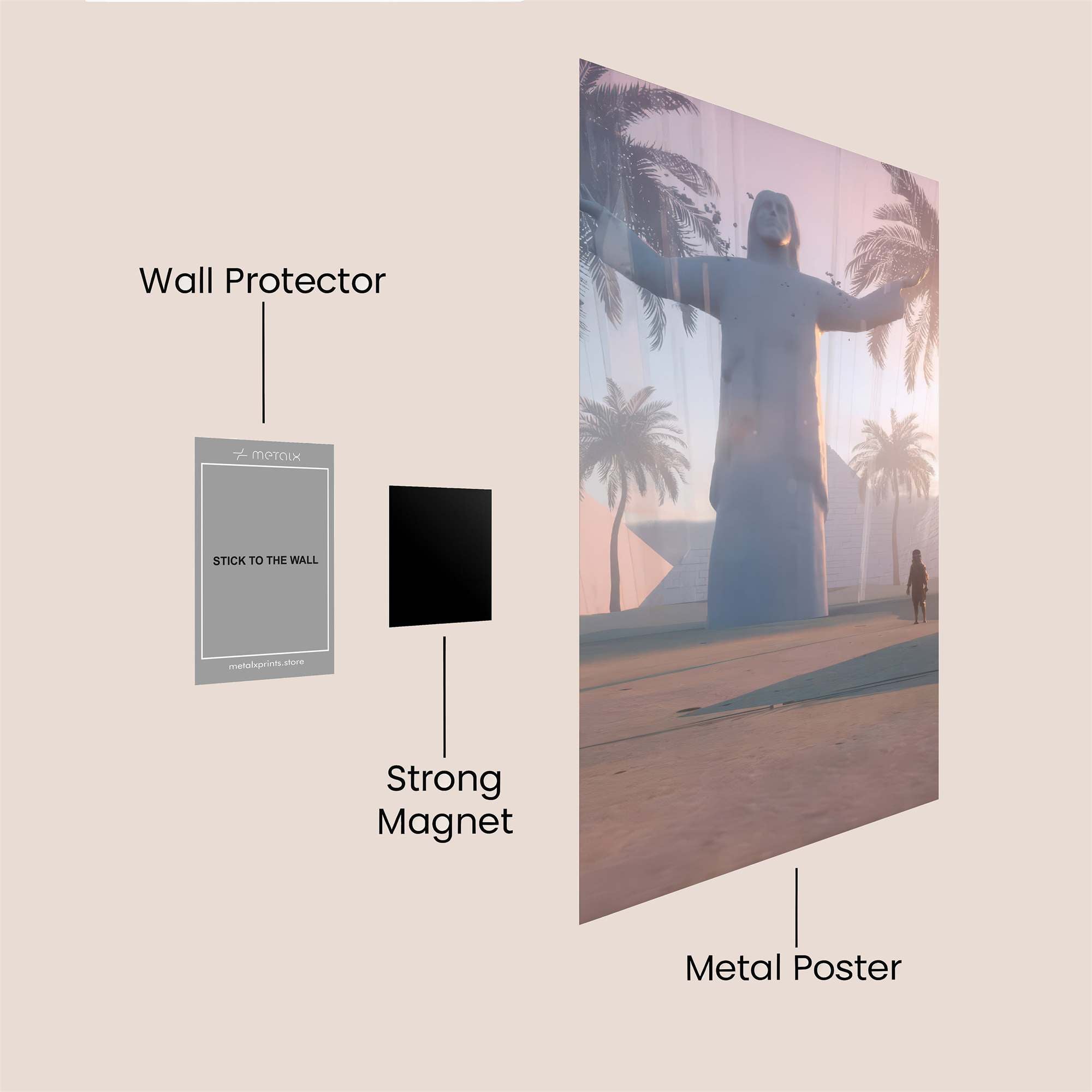 Christ Serene Safe Wall Magnetic / M