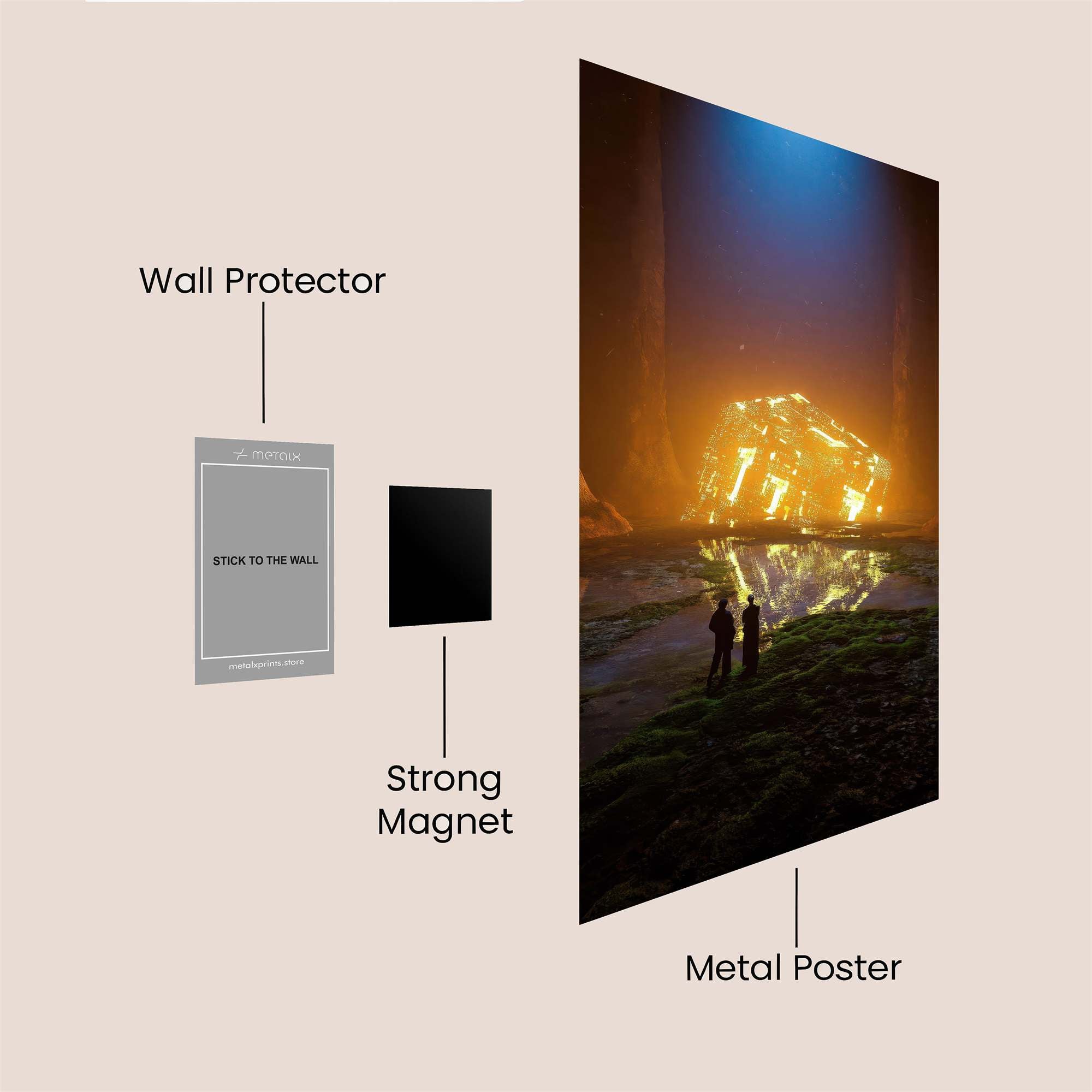 Crystal Enigma Safe Wall Magnetic / M