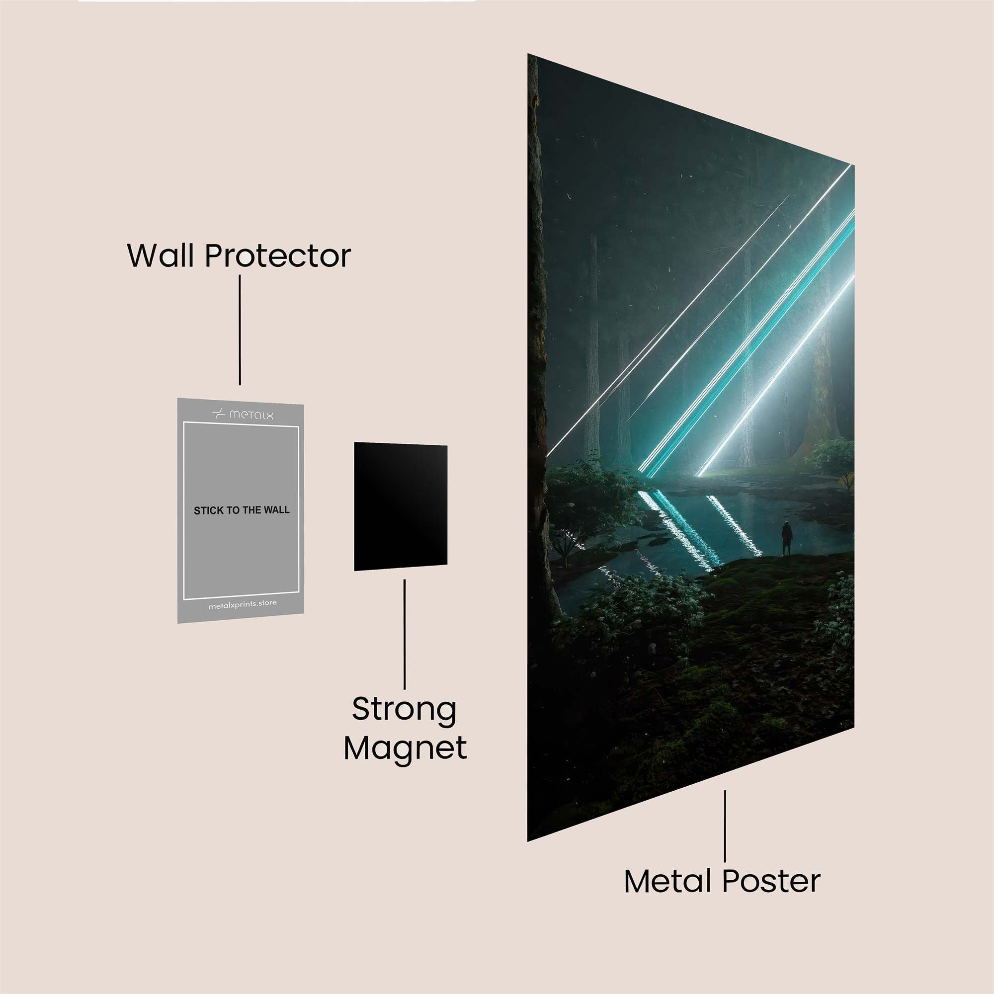 Forest Glow Safe Wall Magnetic / M