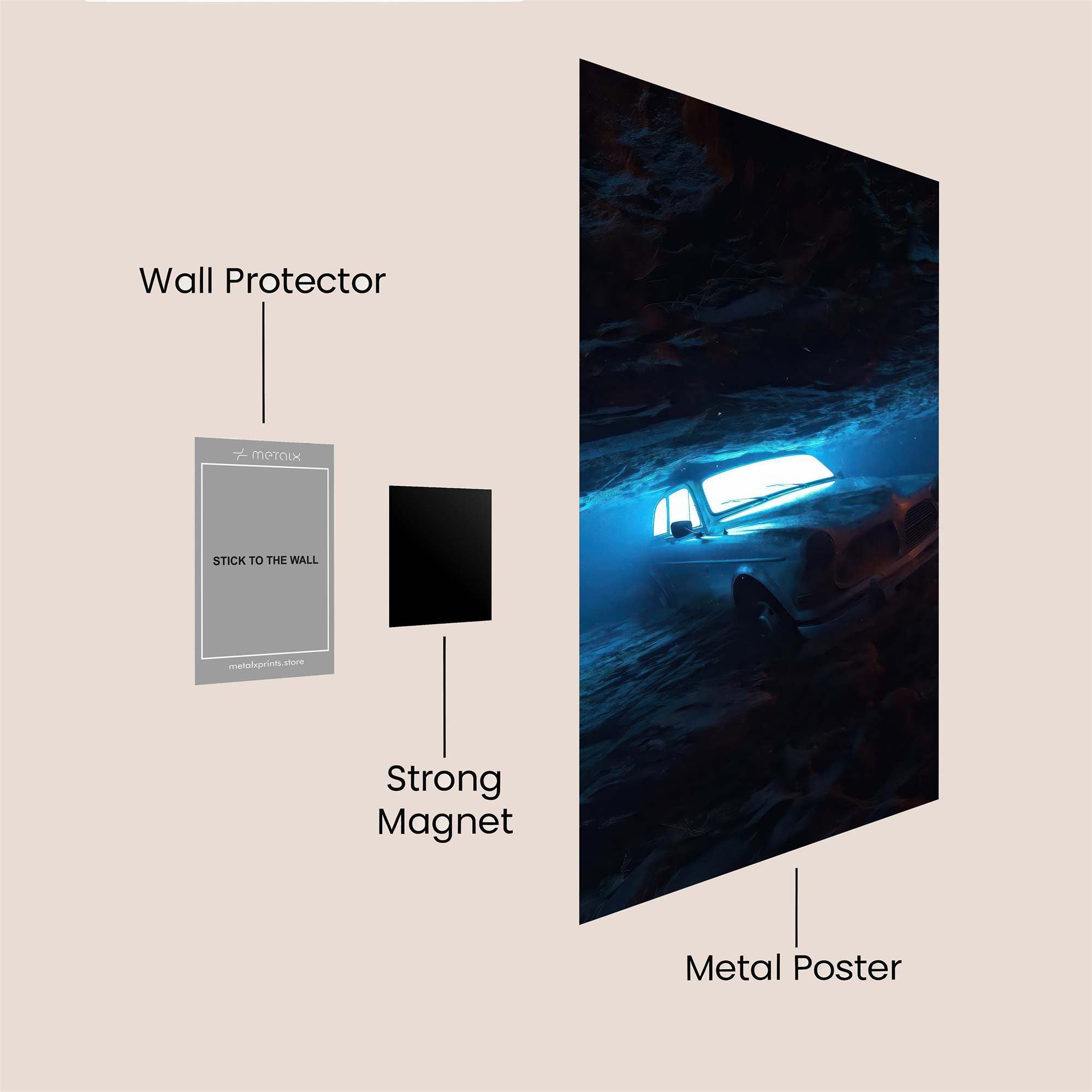 Subterranean Mystery Safe Wall Magnetic / M