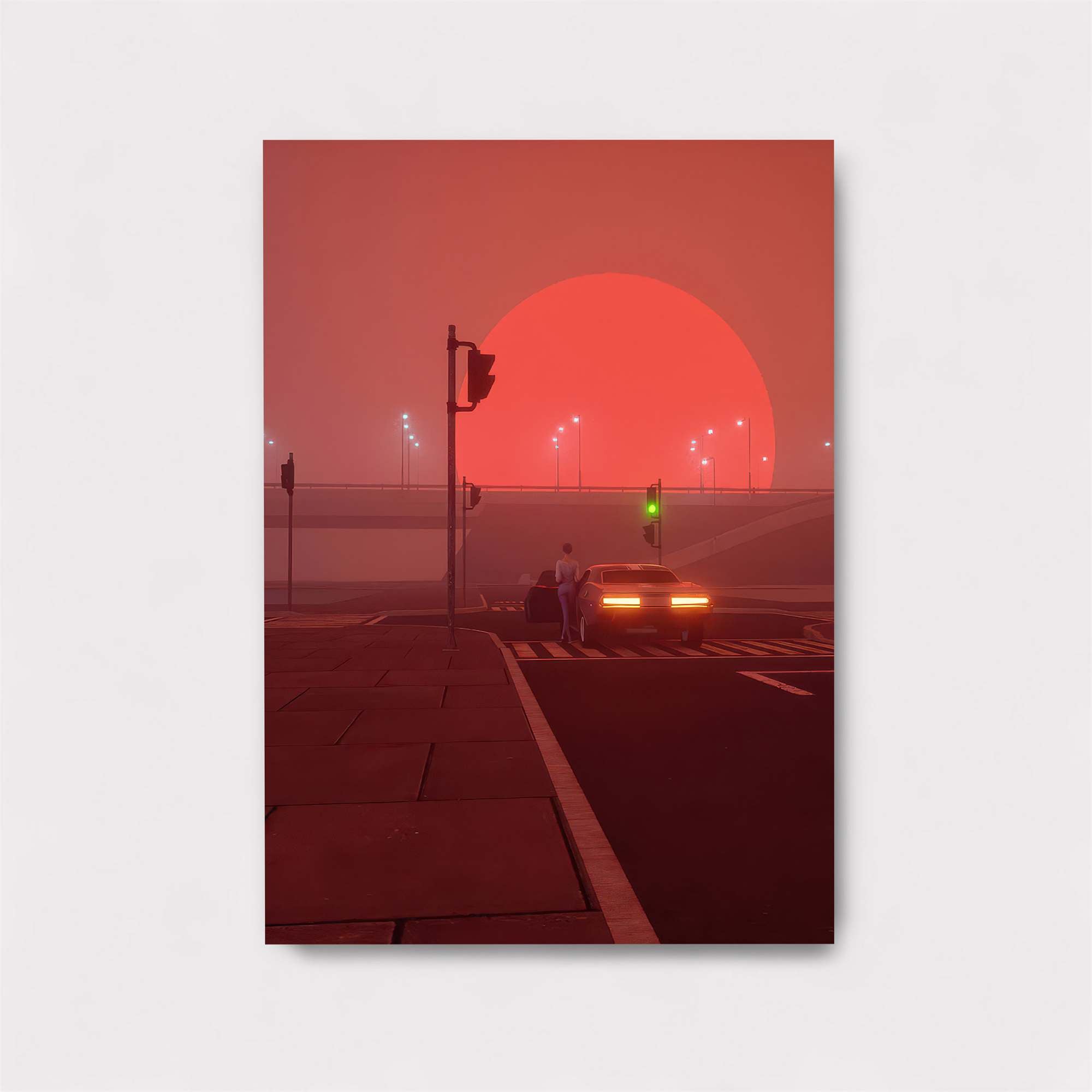 Sunset Solitude Safe Wall Magnetic / M