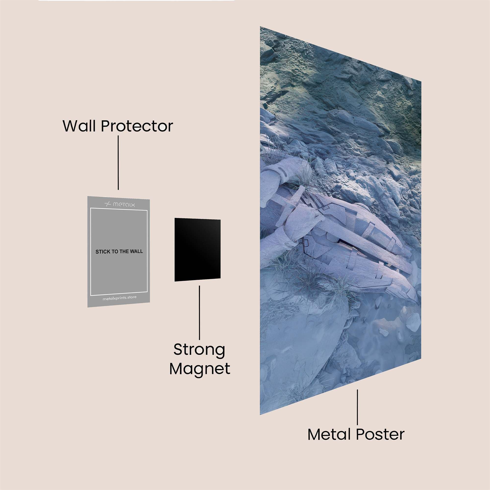 Deer Serenity Safe Wall Magnetic / M