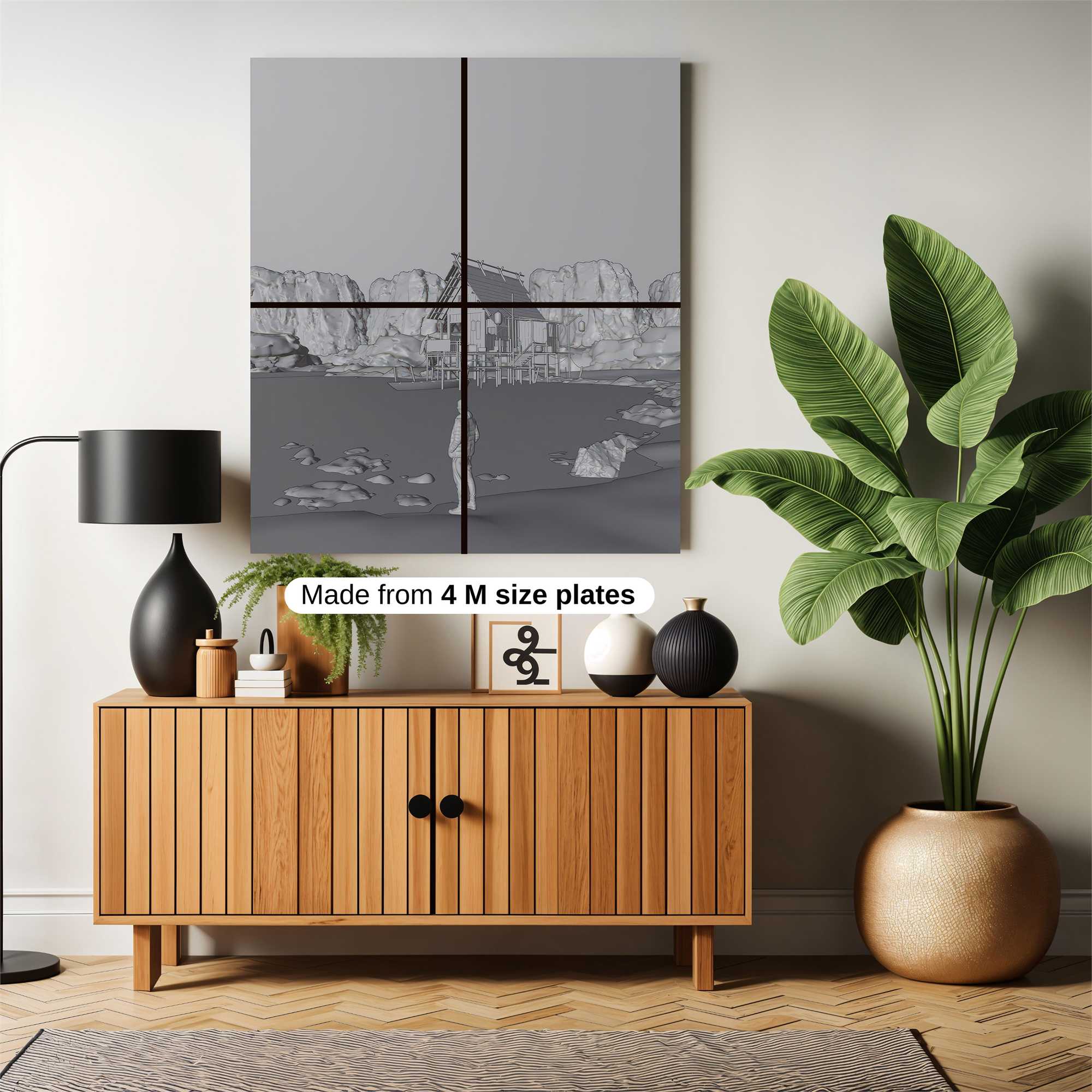 Cabin Solitude Safe Wall Magnetic / M