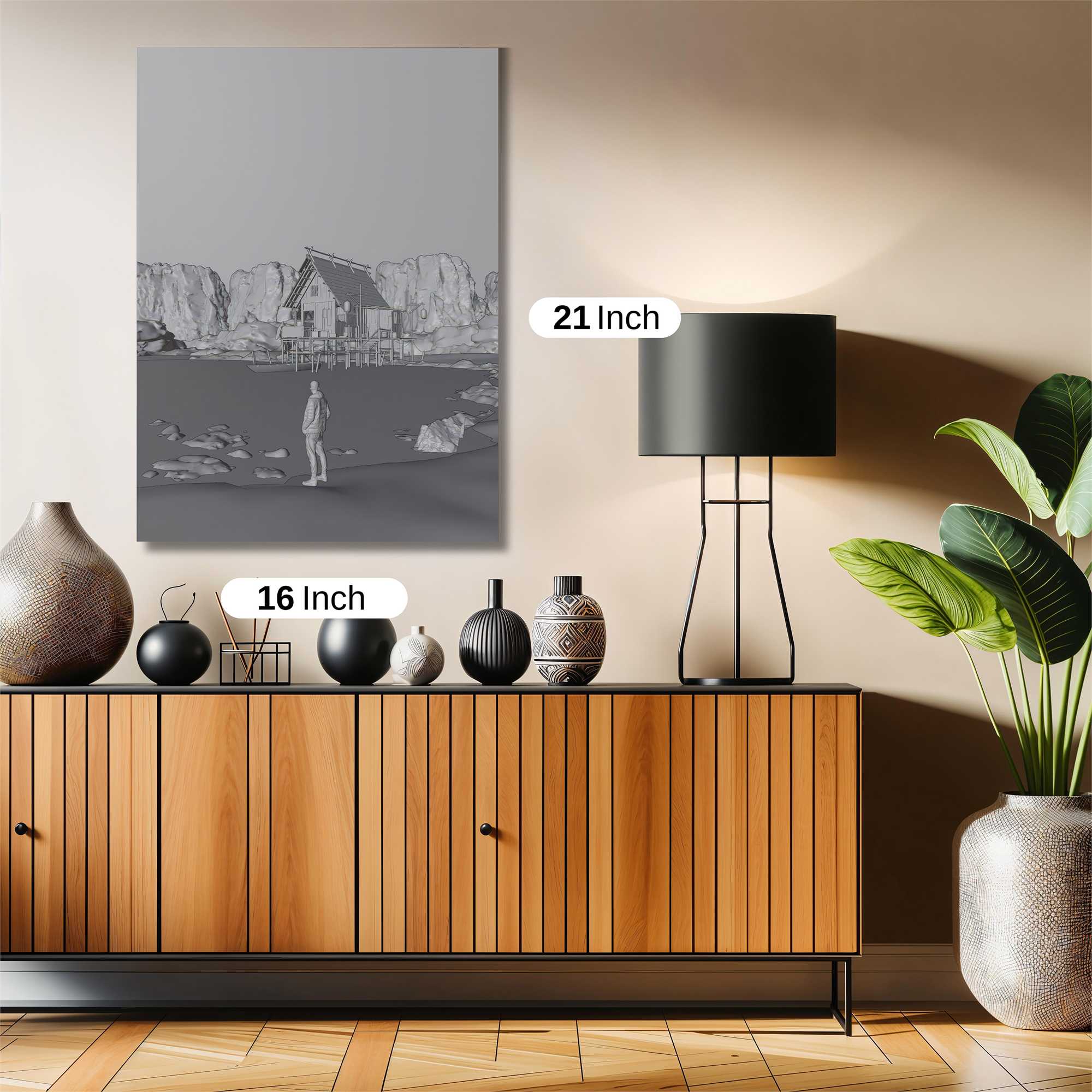 Cabin Solitude Safe Wall Magnetic / M