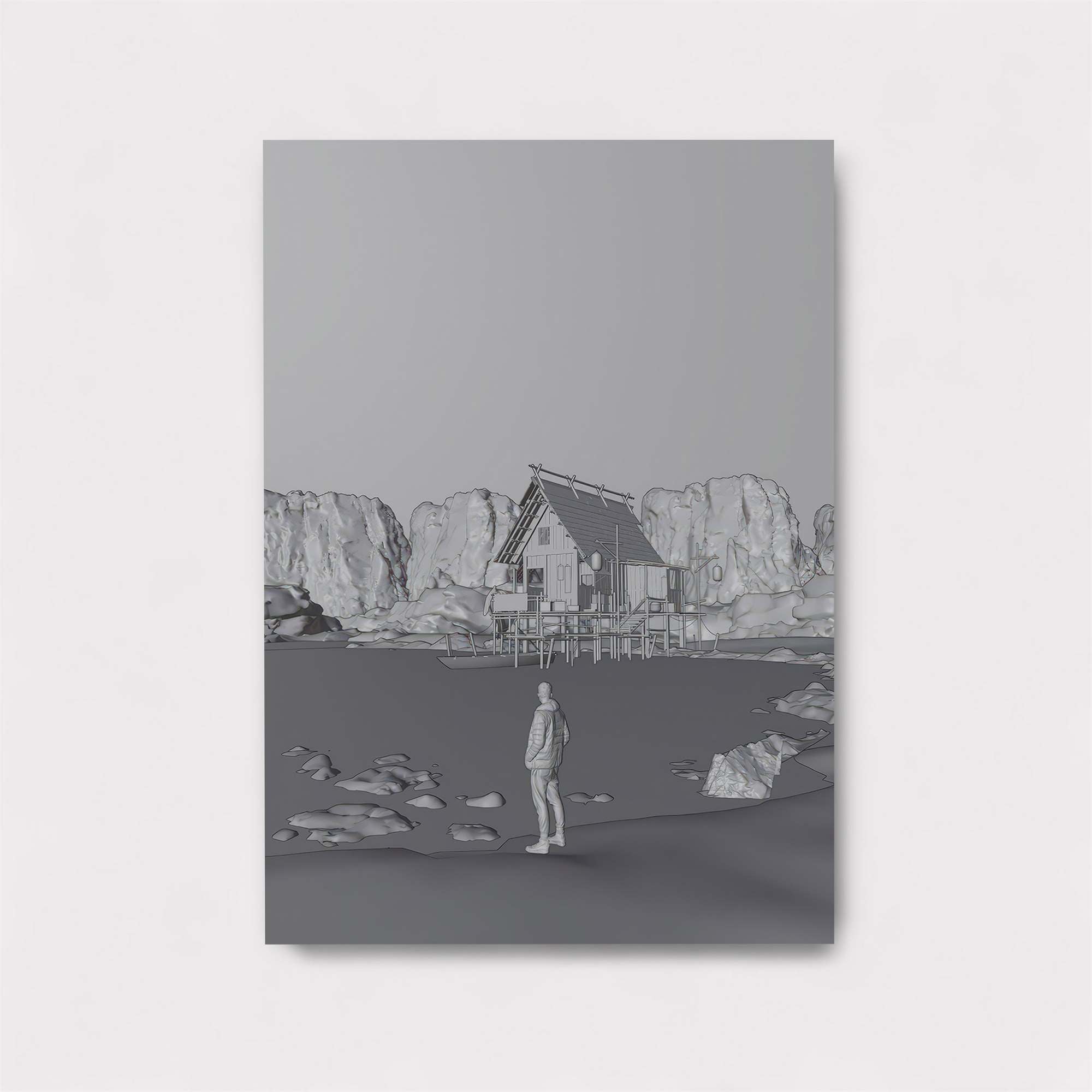 Cabin Solitude Safe Wall Magnetic / M