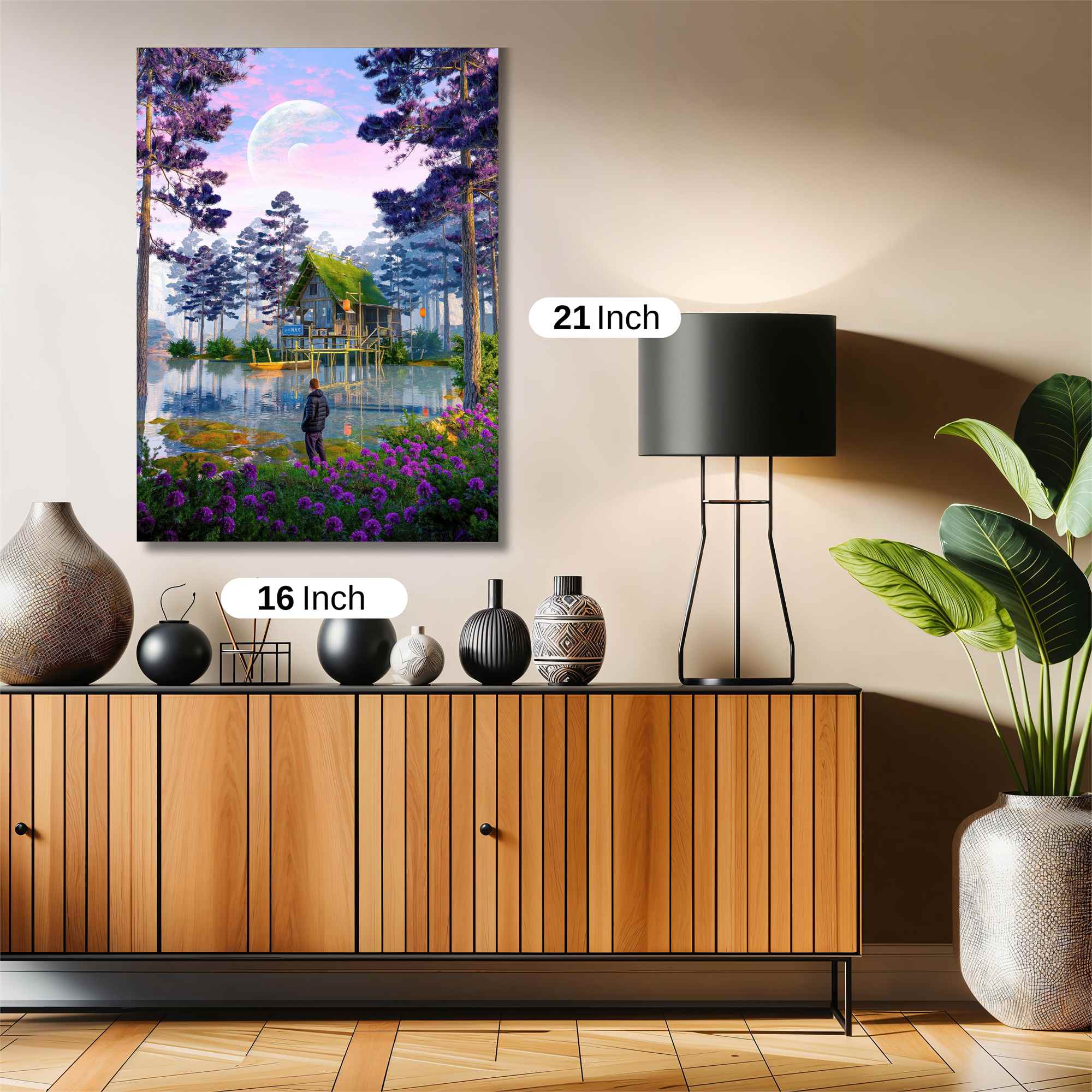 Moonlit Tranquility Safe Wall Magnetic / M