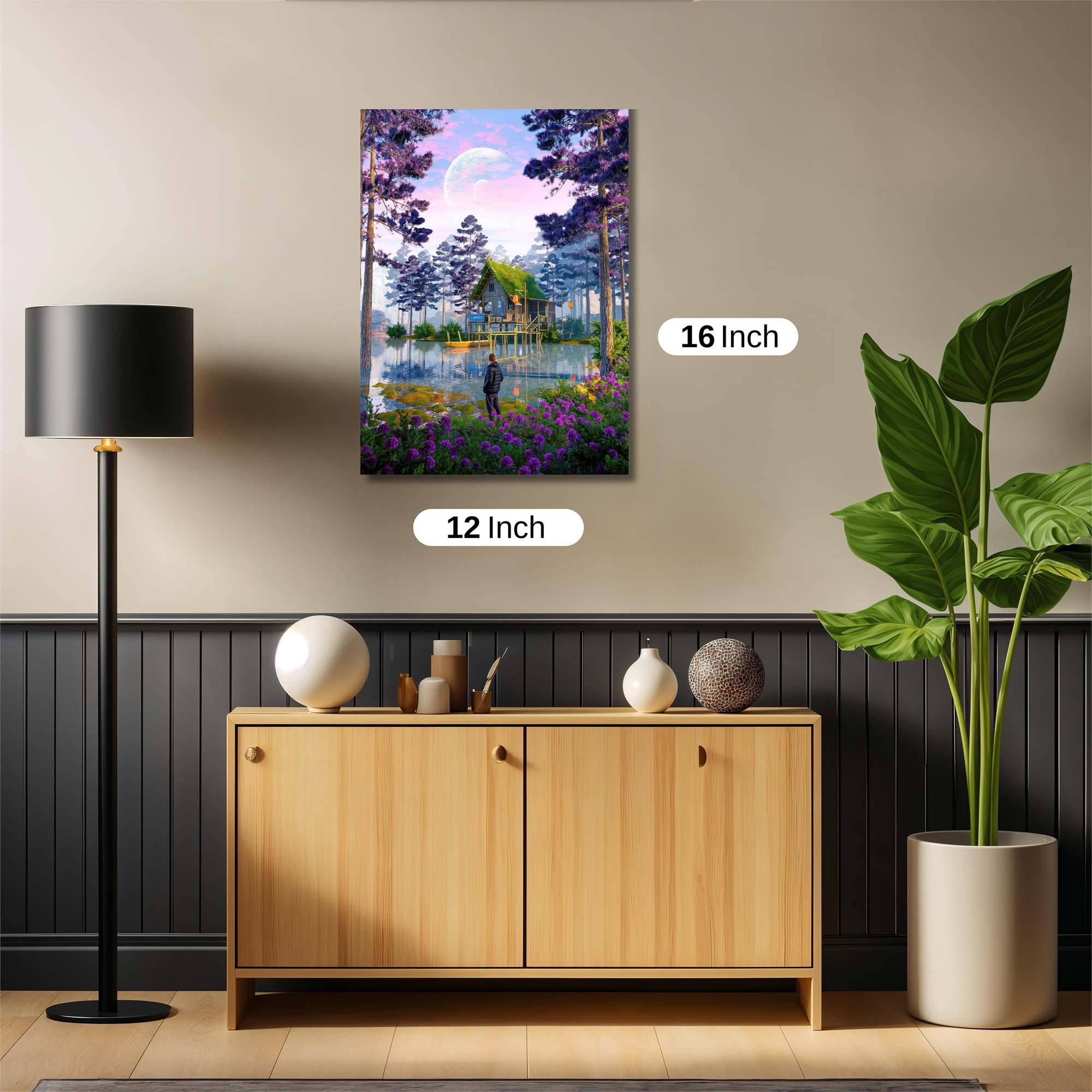 Moonlit Tranquility Safe Wall Magnetic / M