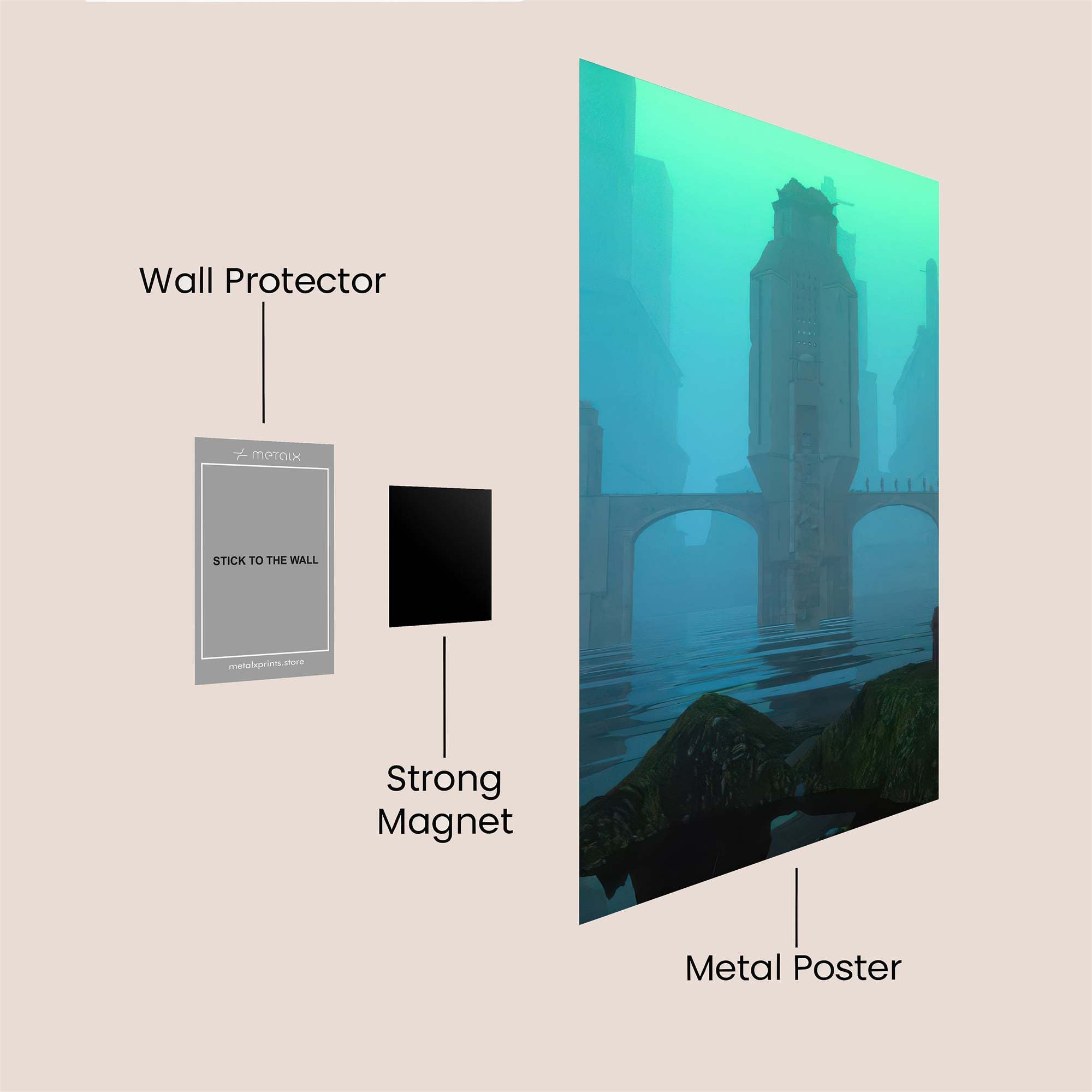 Atlantis Enigma Safe Wall Magnetic / M