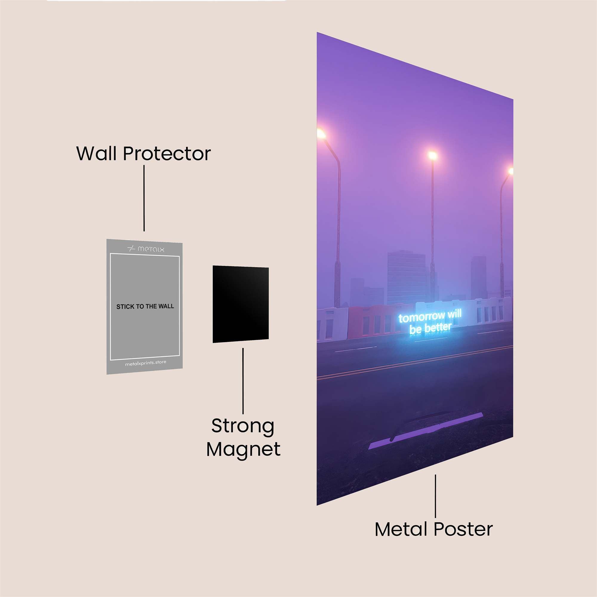 Hopeful Horizon Safe Wall Magnetic / M