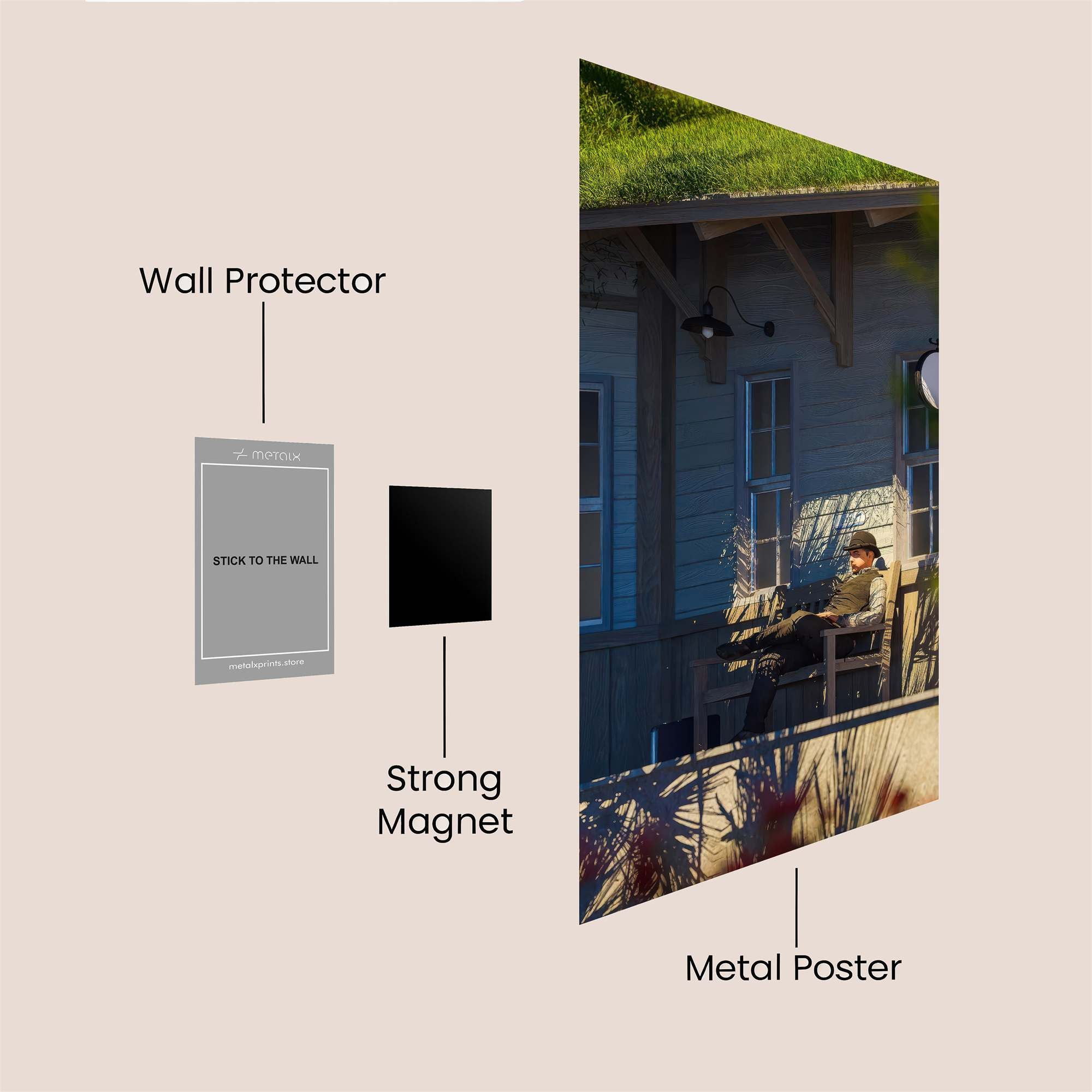 Cottage Serenity Safe Wall Magnetic / M