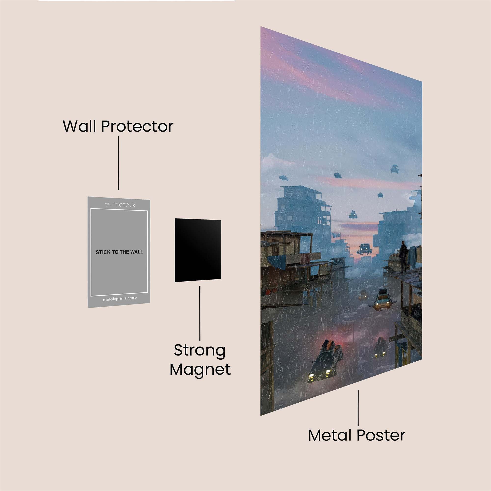 Dusk Serenity Safe Wall Magnetic / M