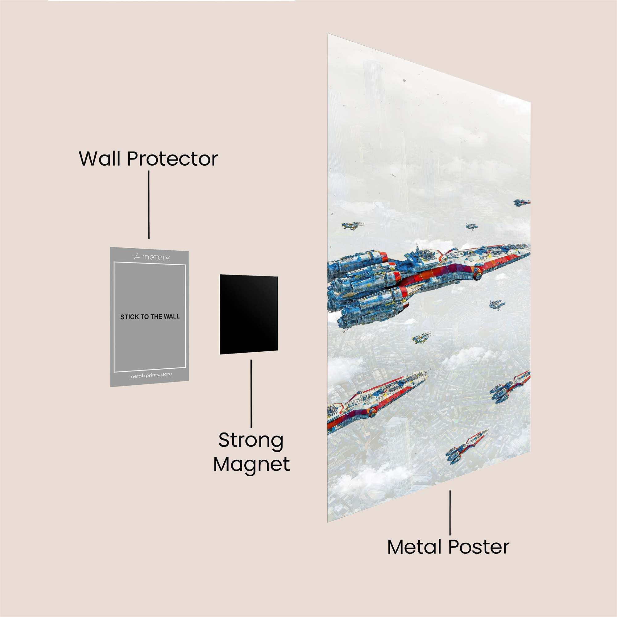 Falcon Soars Safe Wall Magnetic / M