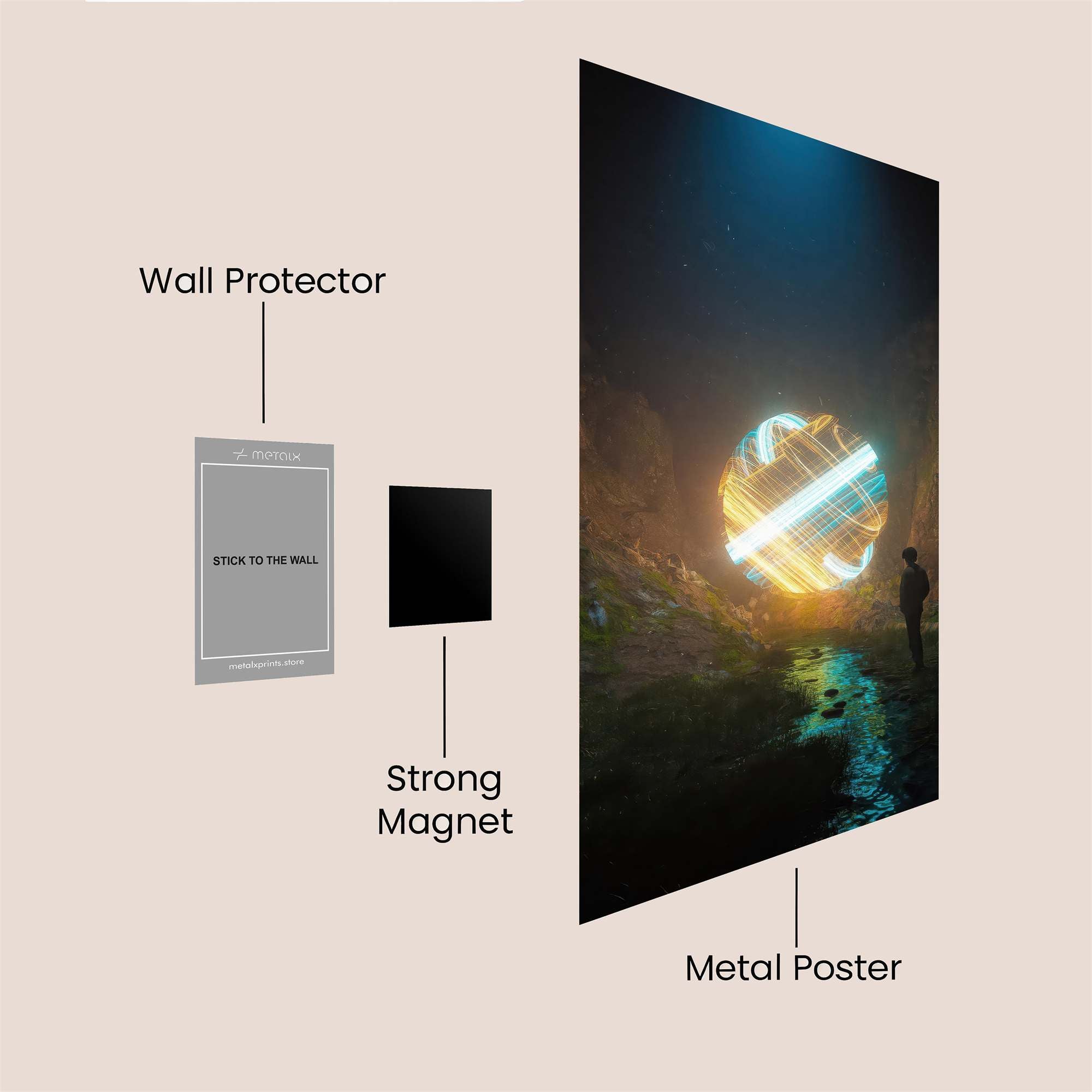 Portal Enigma Safe Wall Magnetic / M