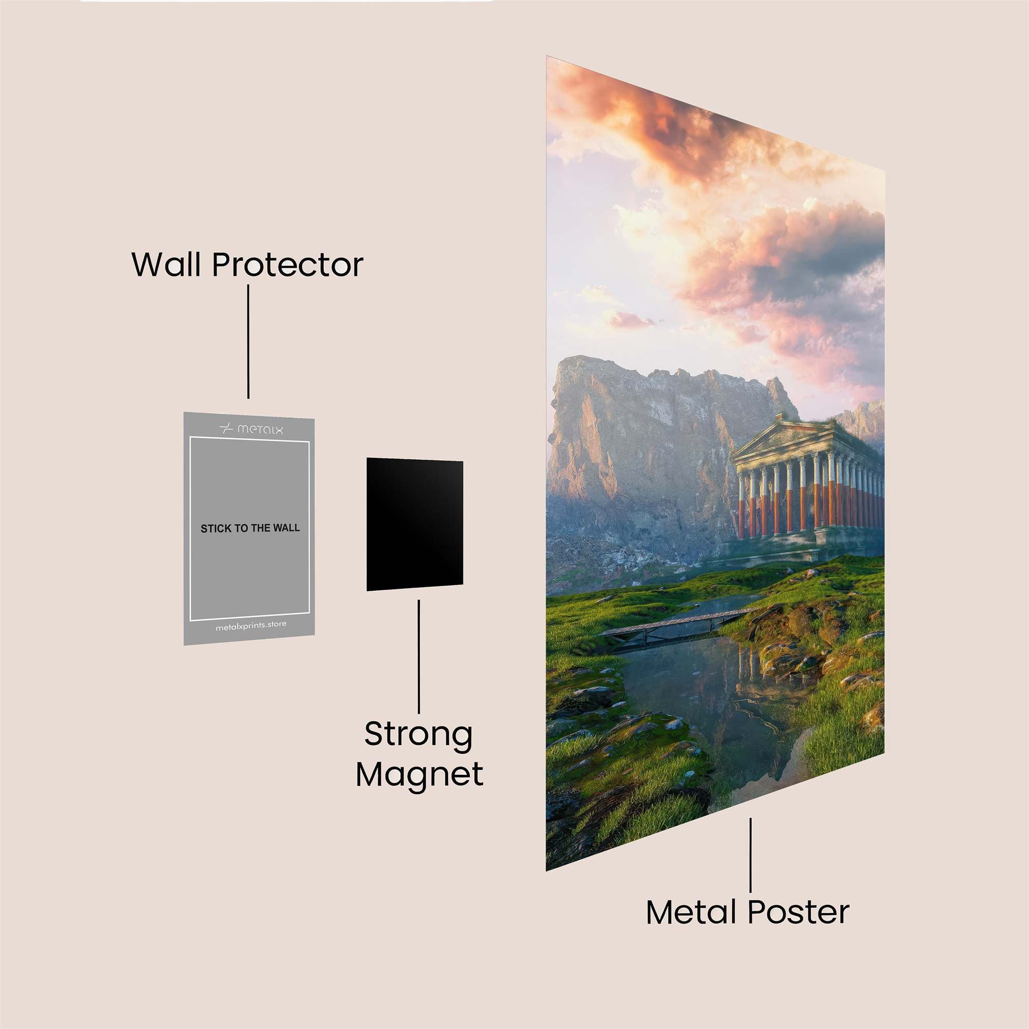 Parthenon Serenity Safe Wall Magnetic / M