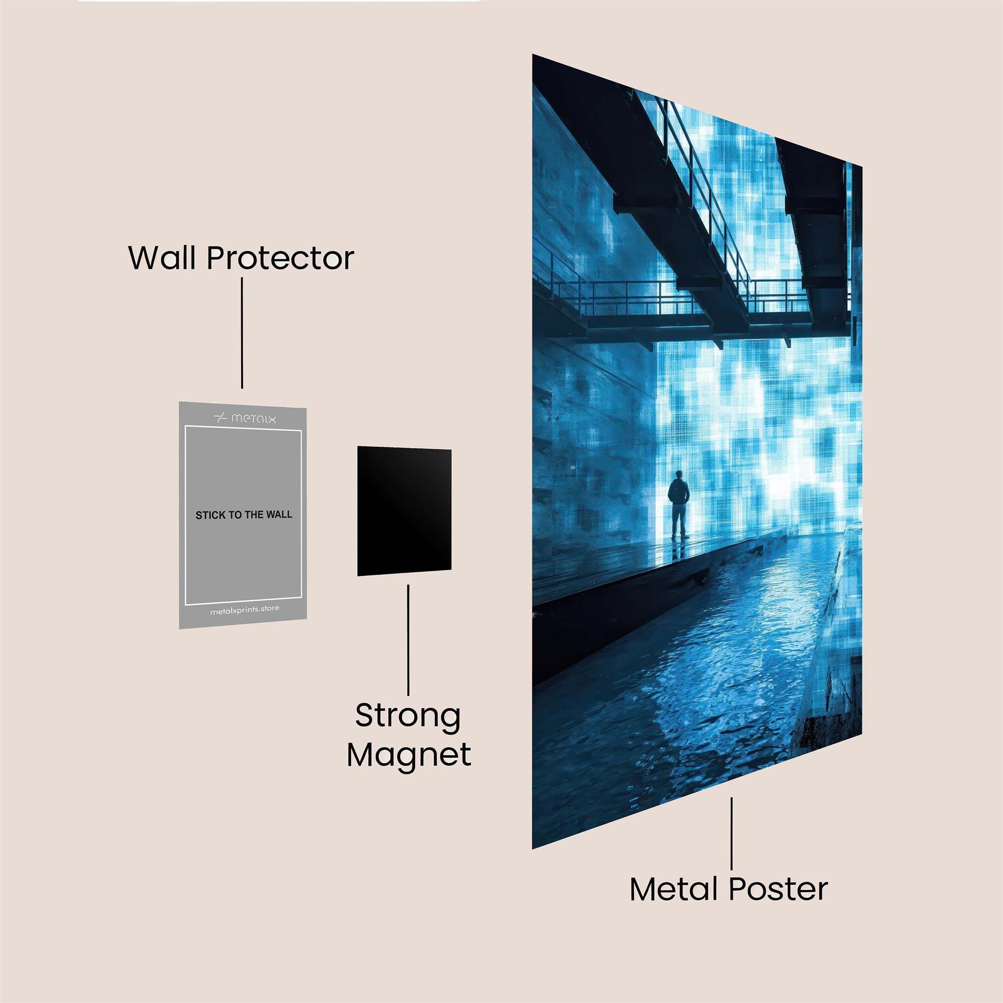 Digital Solitude Safe Wall Magnetic / M