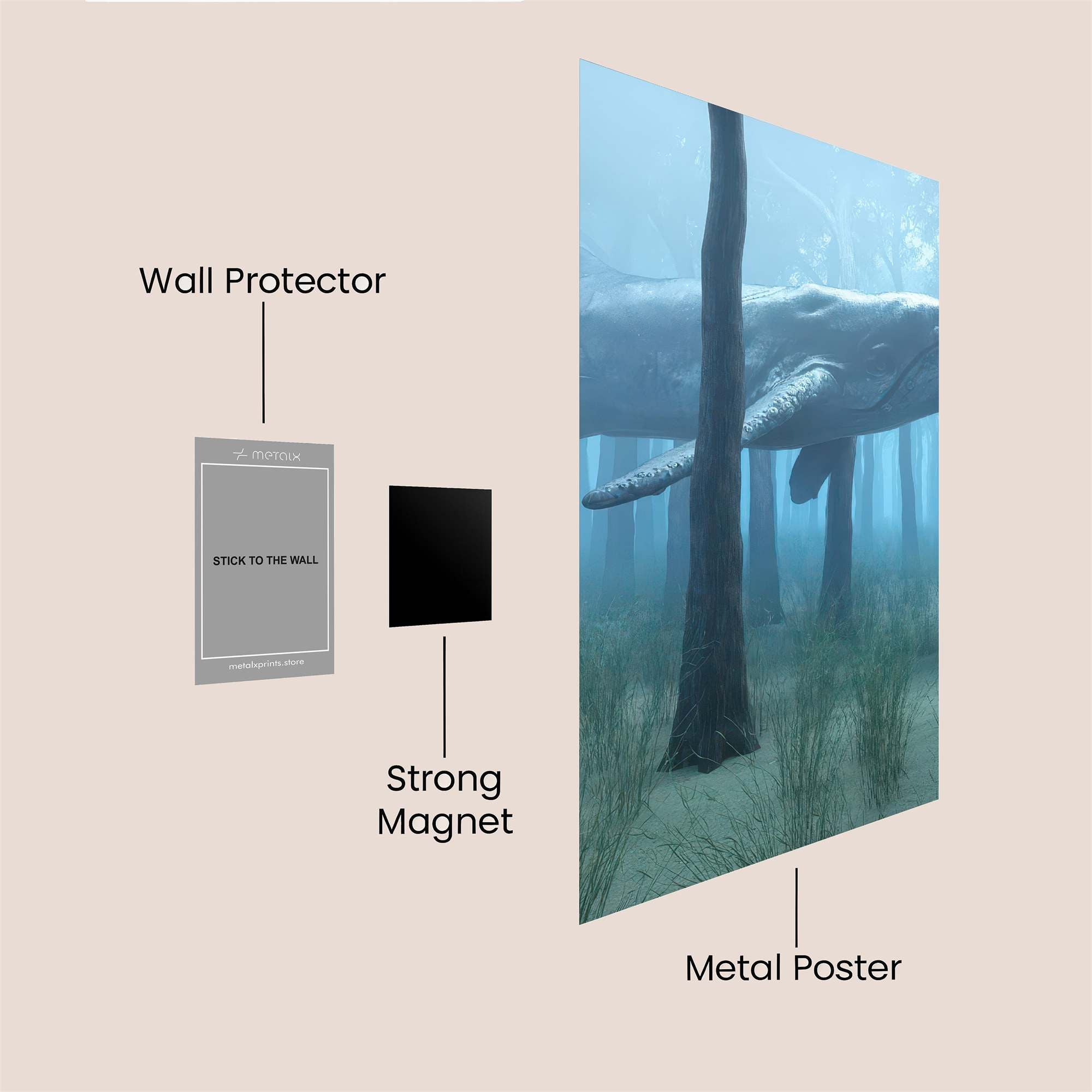 Blue Enigma Safe Wall Magnetic / M
