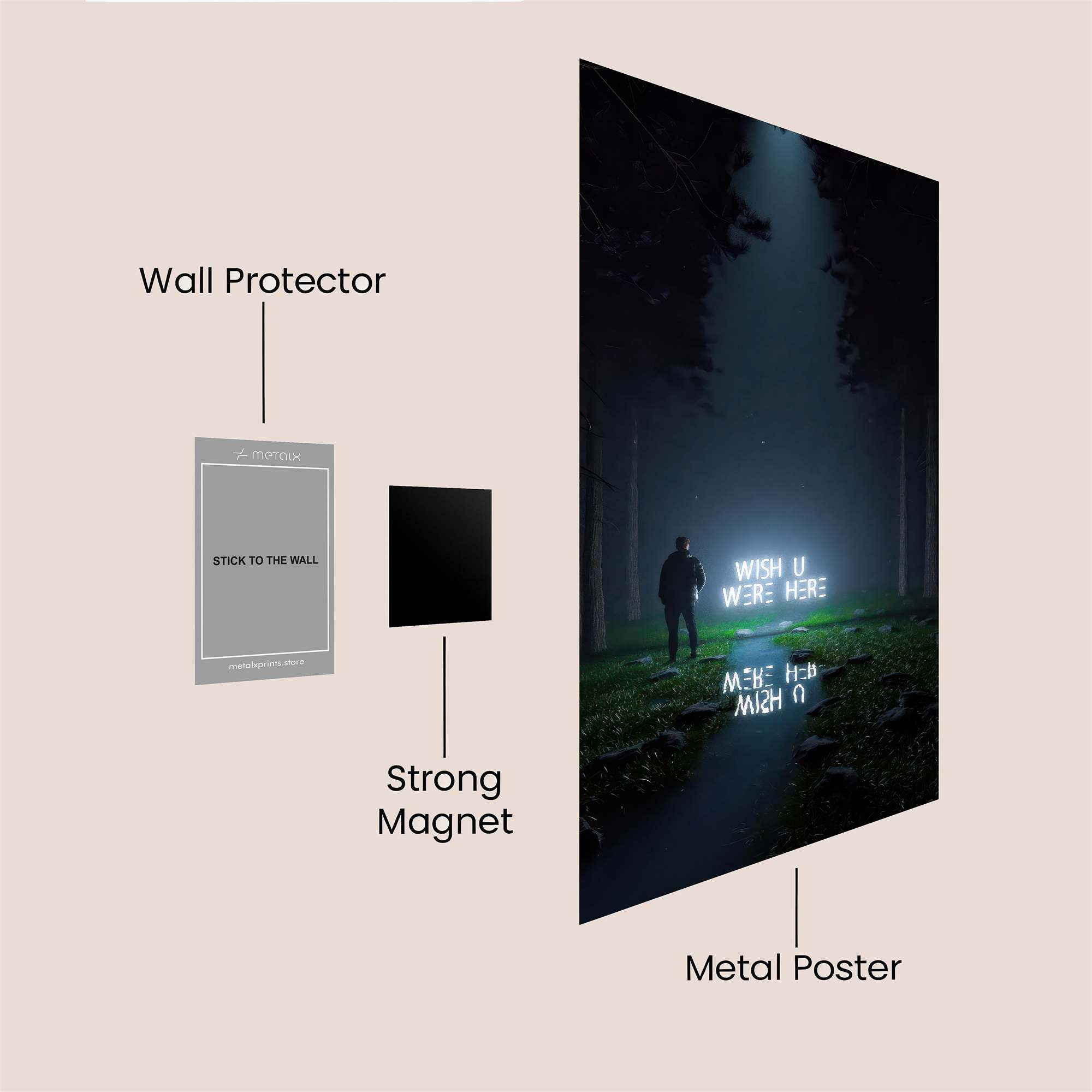 Wishful Echo Safe Wall Magnetic / M