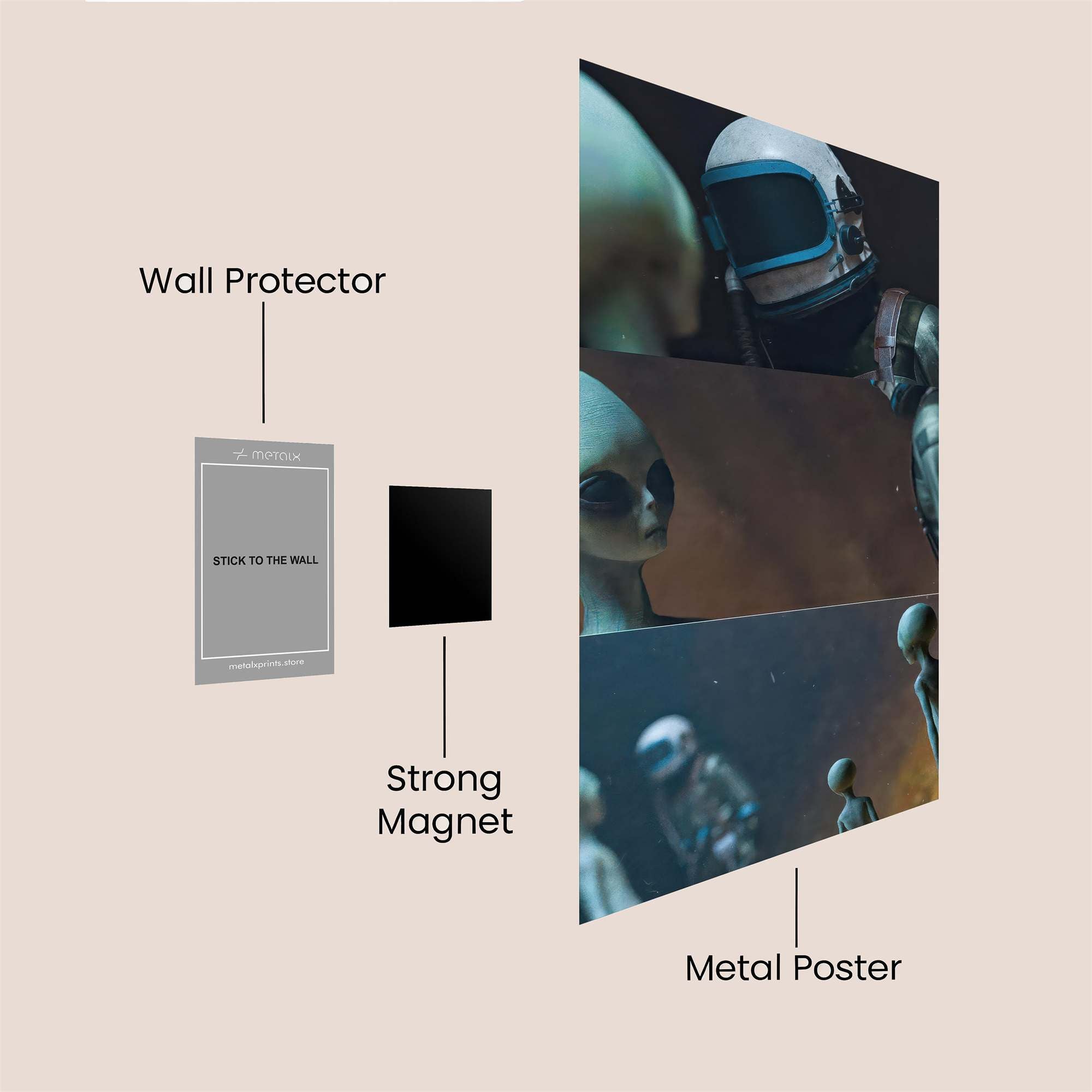 Alien Encounter Safe Wall Magnetic / M