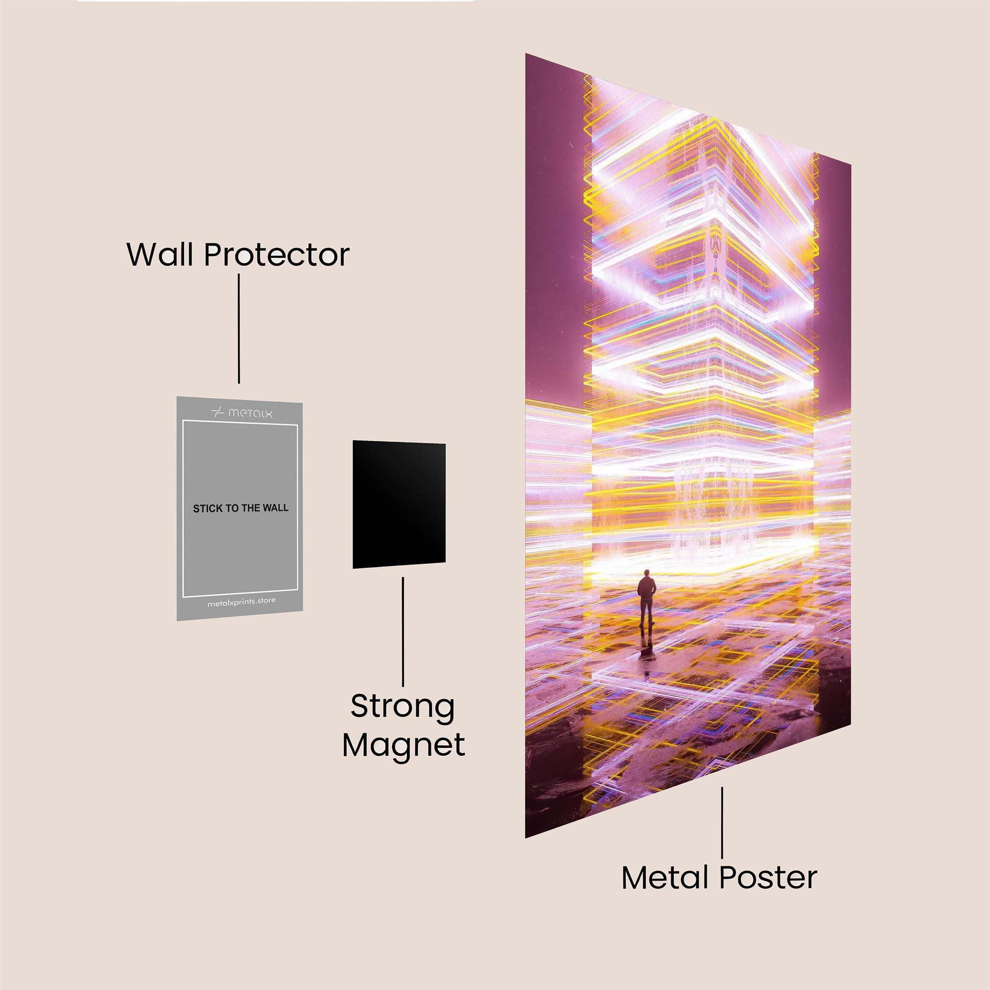 Tower Radiance Safe Wall Magnetic / M
