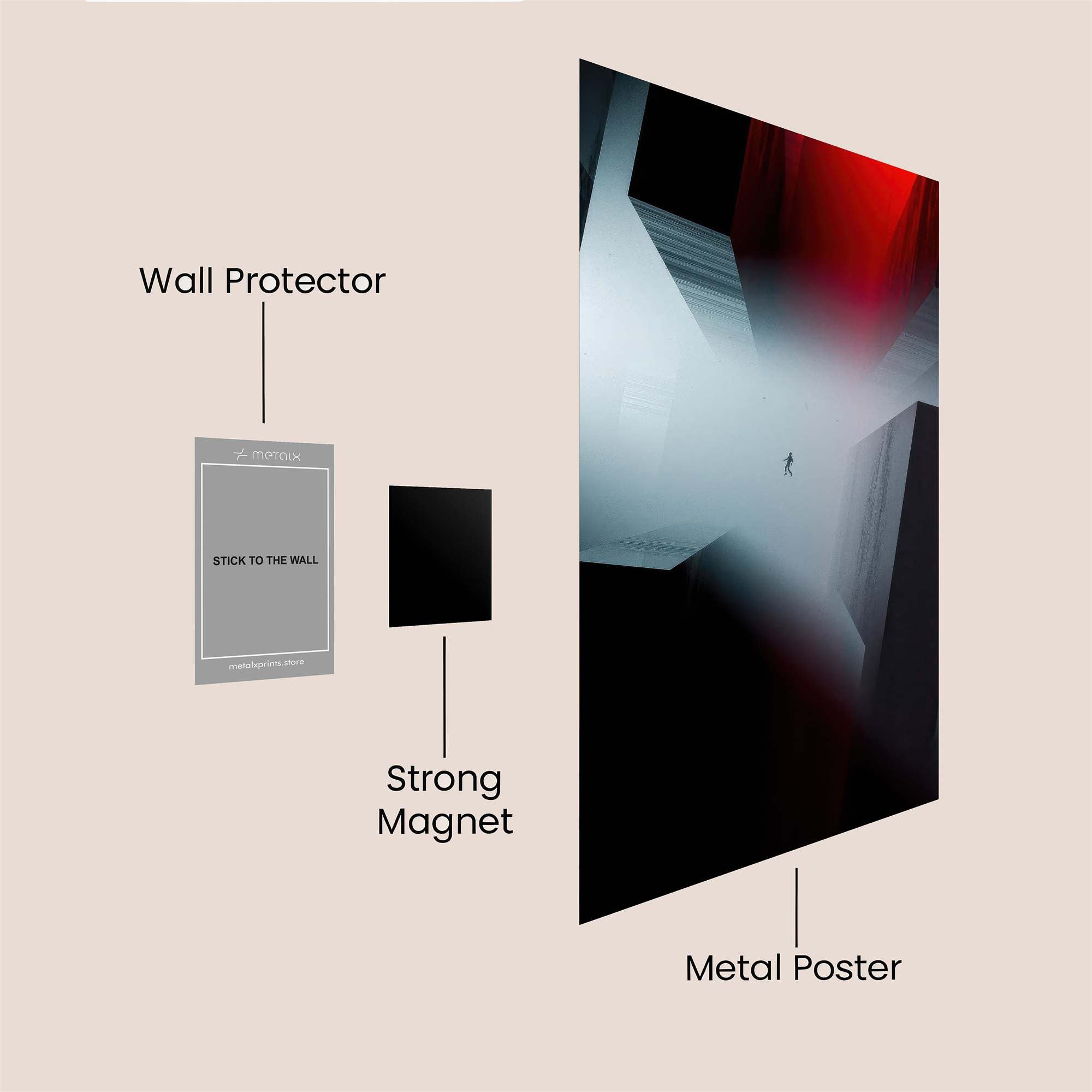 Void Whisper Safe Wall Magnetic / M