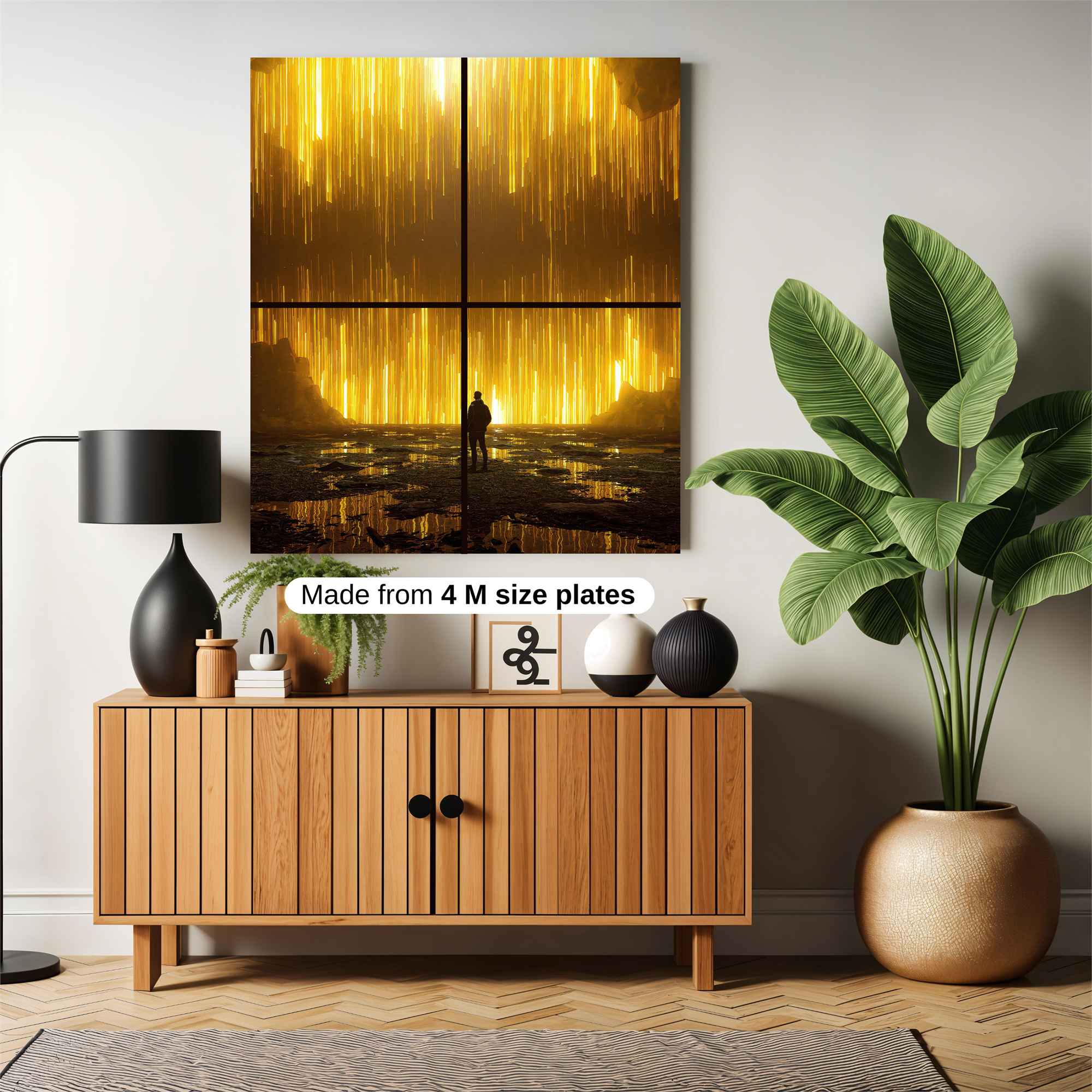 Golden Awe Safe Wall Magnetic / M