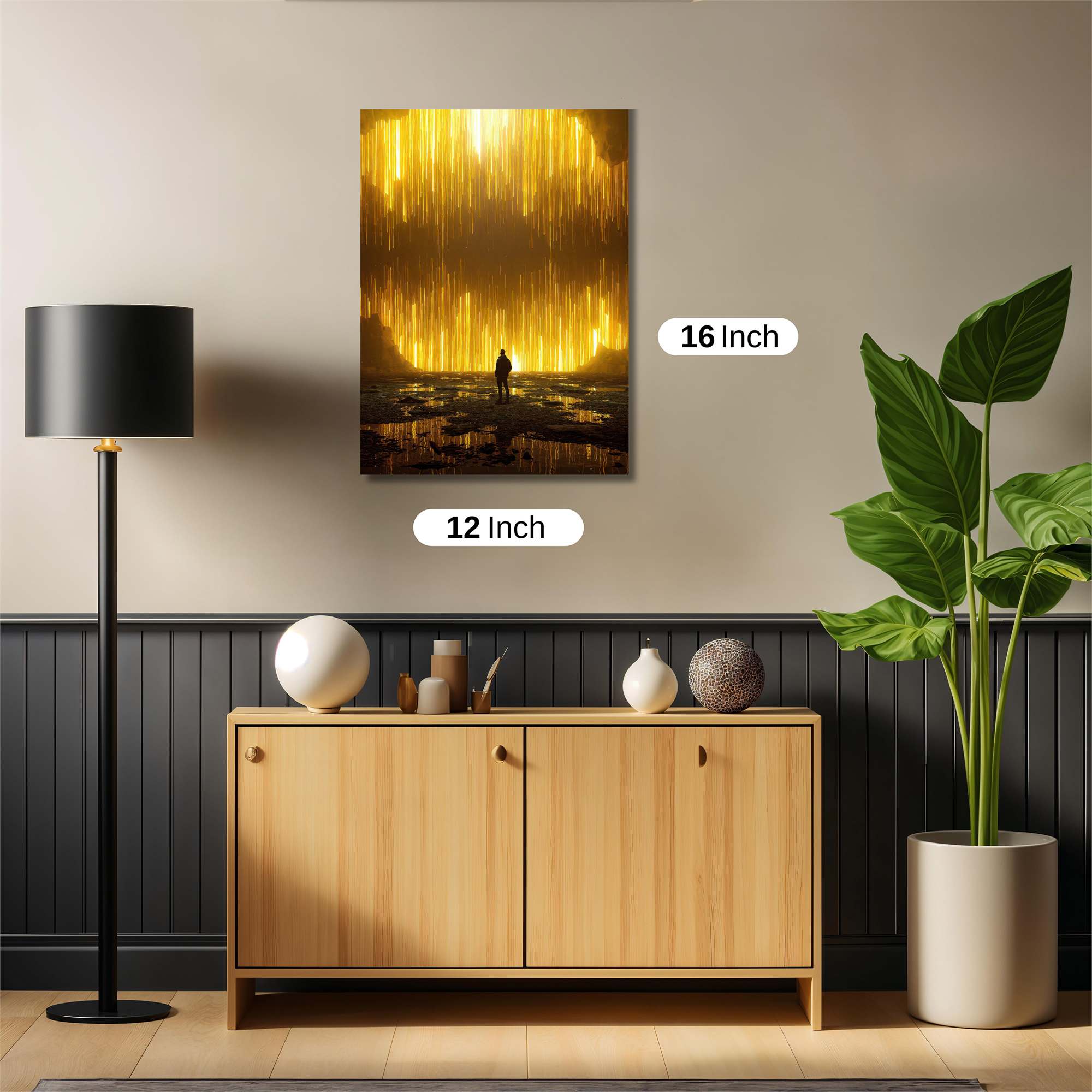 Golden Awe Safe Wall Magnetic / M
