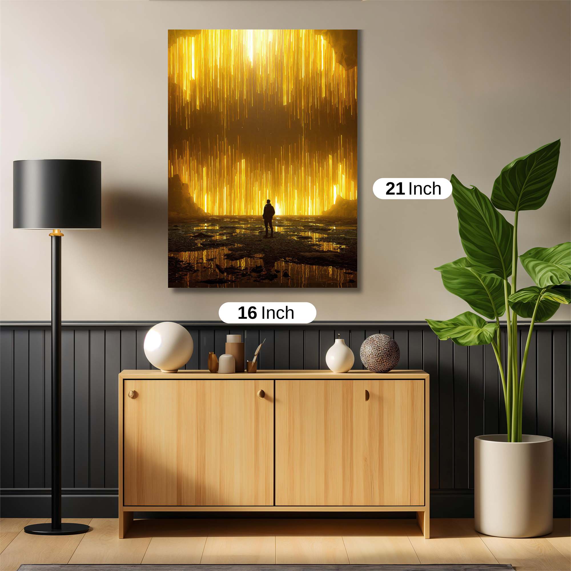 Golden Awe Safe Wall Magnetic / M