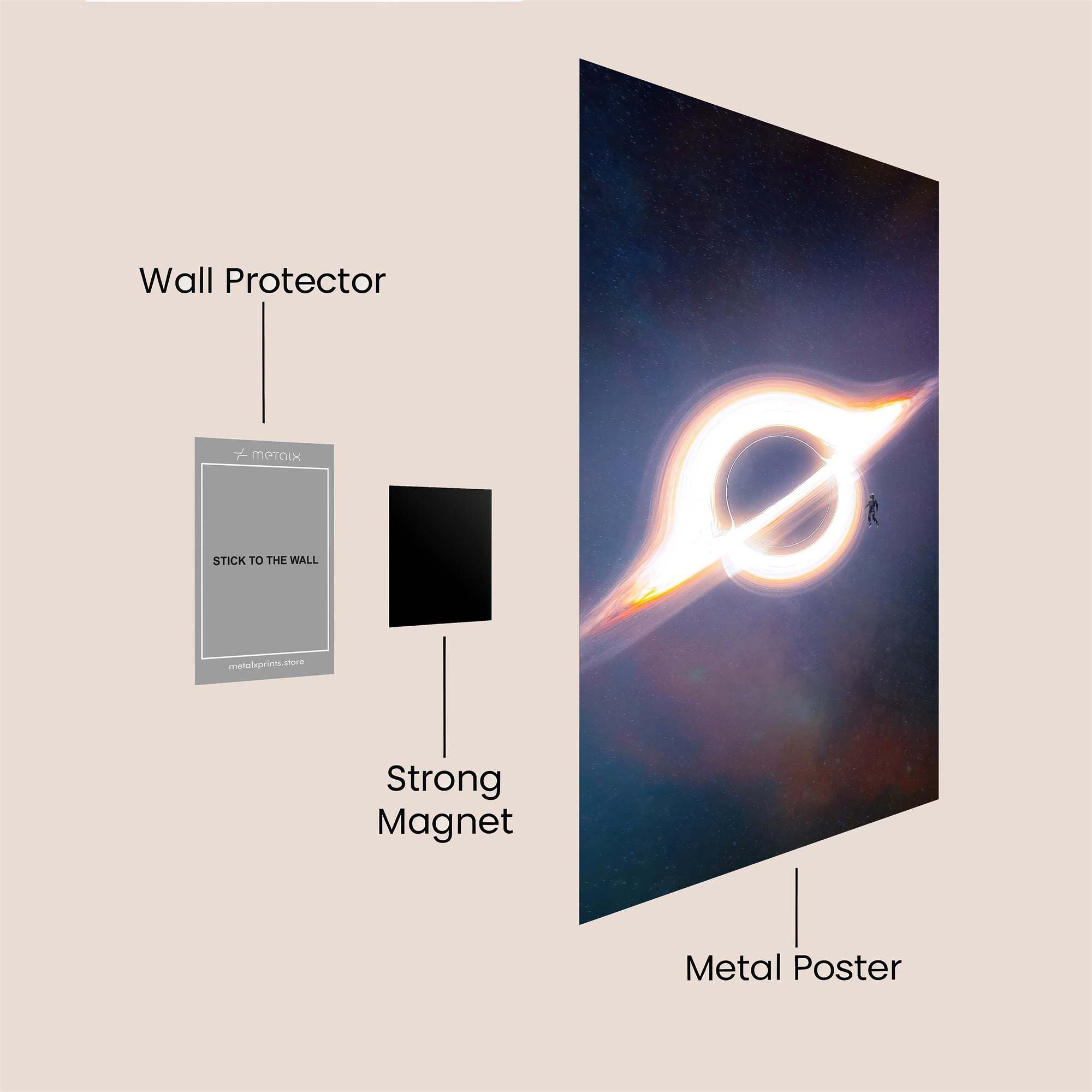 Blackhole Enigma Safe Wall Magnetic / M