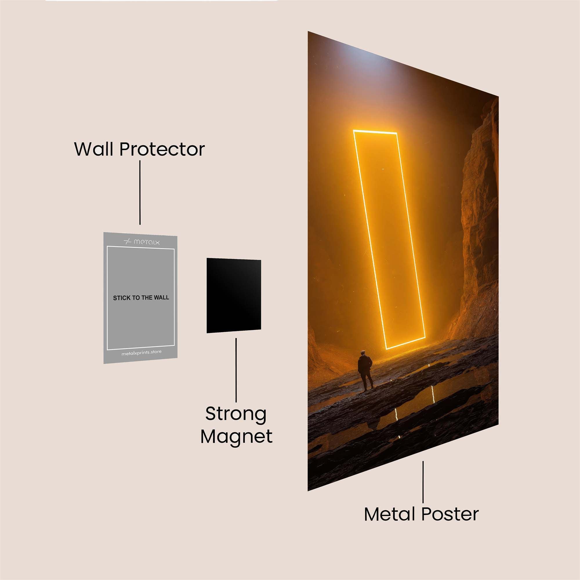 Portal Mystery Safe Wall Magnetic / M