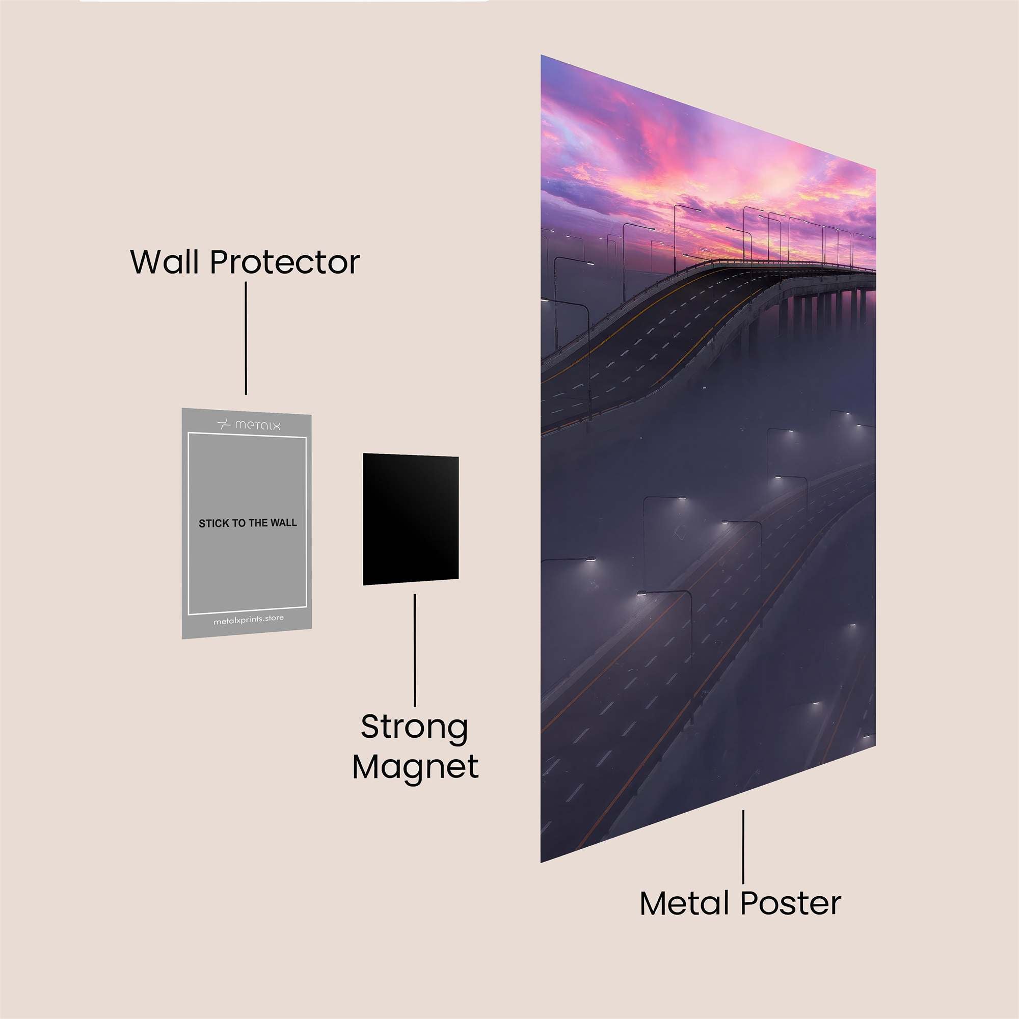 Twilight Bridge Safe Wall Magnetic / M