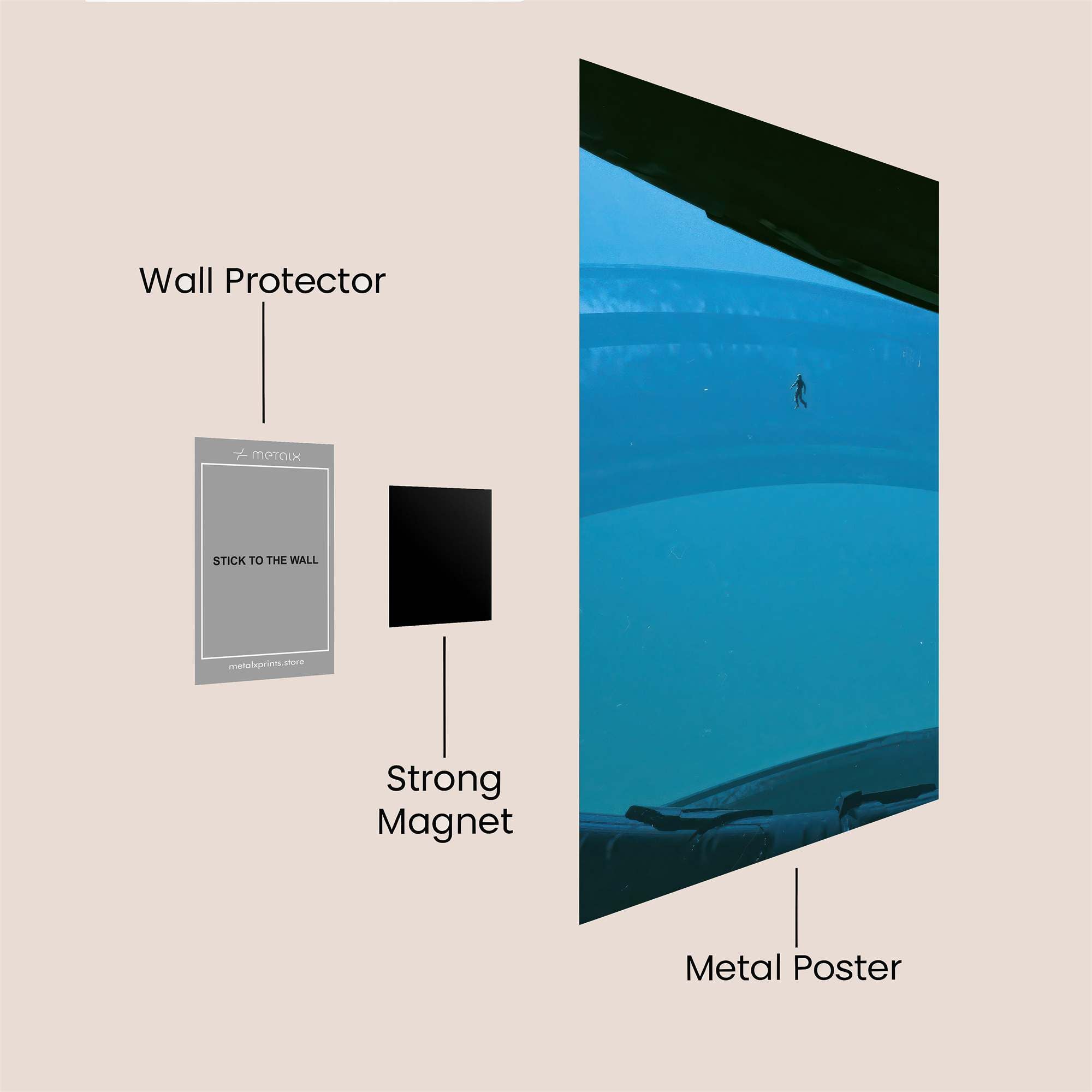 Diver Serene Safe Wall Magnetic / M