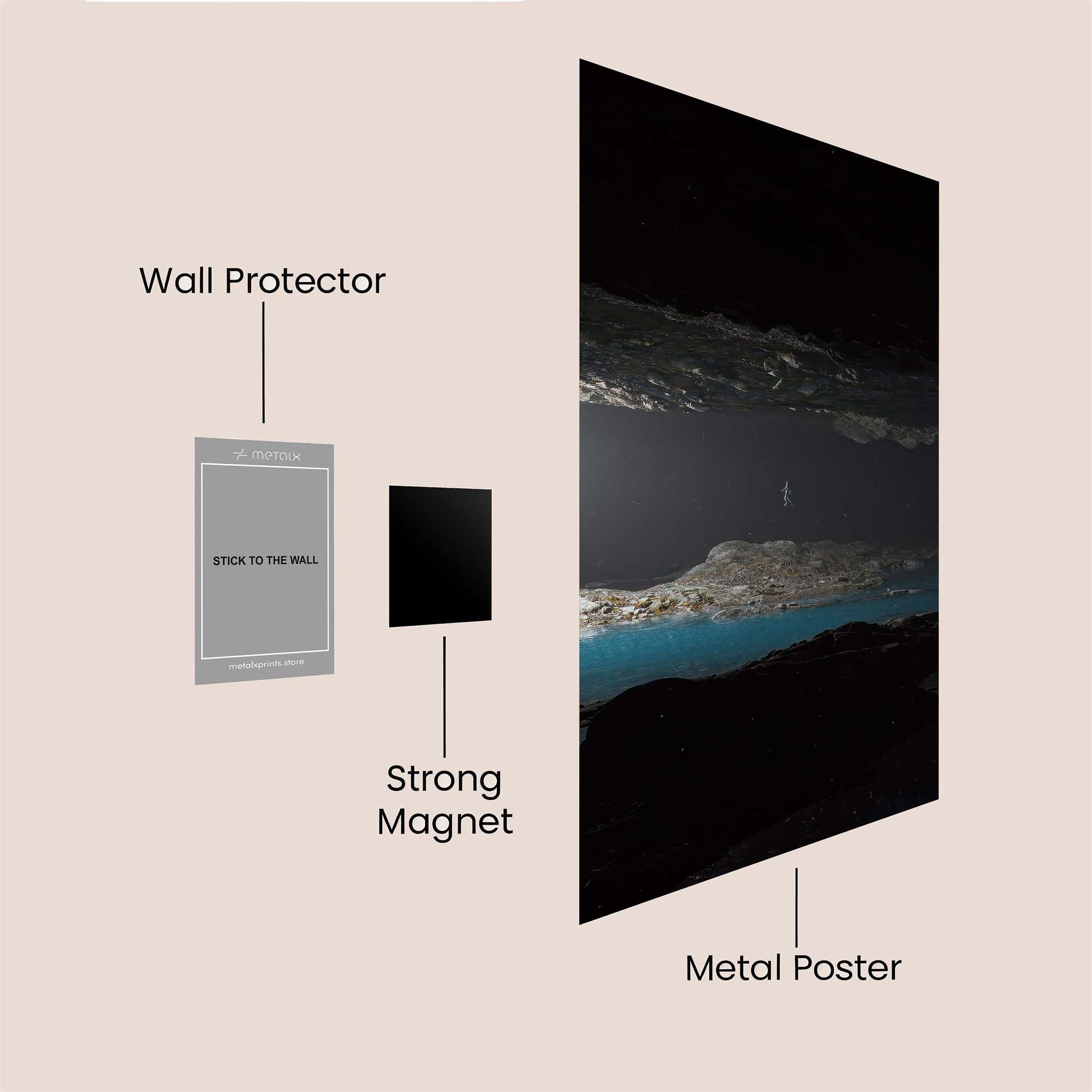 Cavern Mystery Safe Wall Magnetic / M