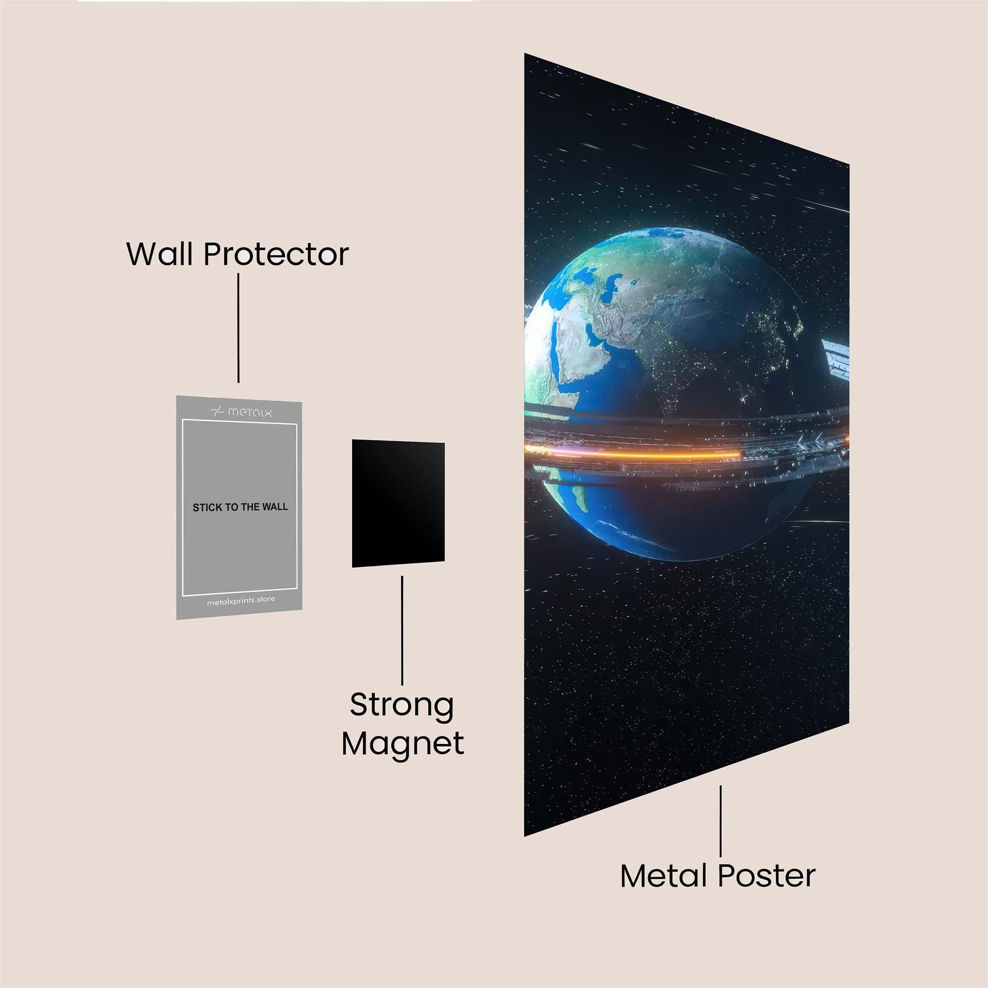 Earth Enigma Safe Wall Magnetic / M