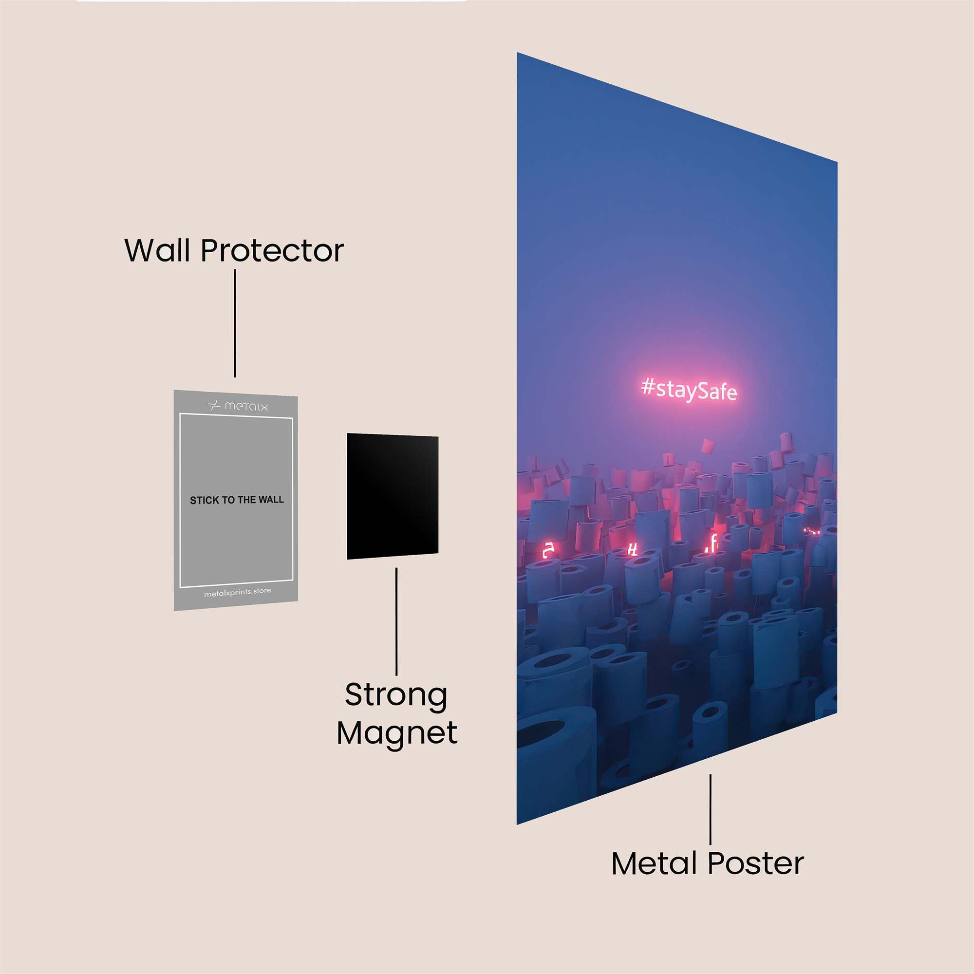 Panic Hoard Safe Wall Magnetic / M