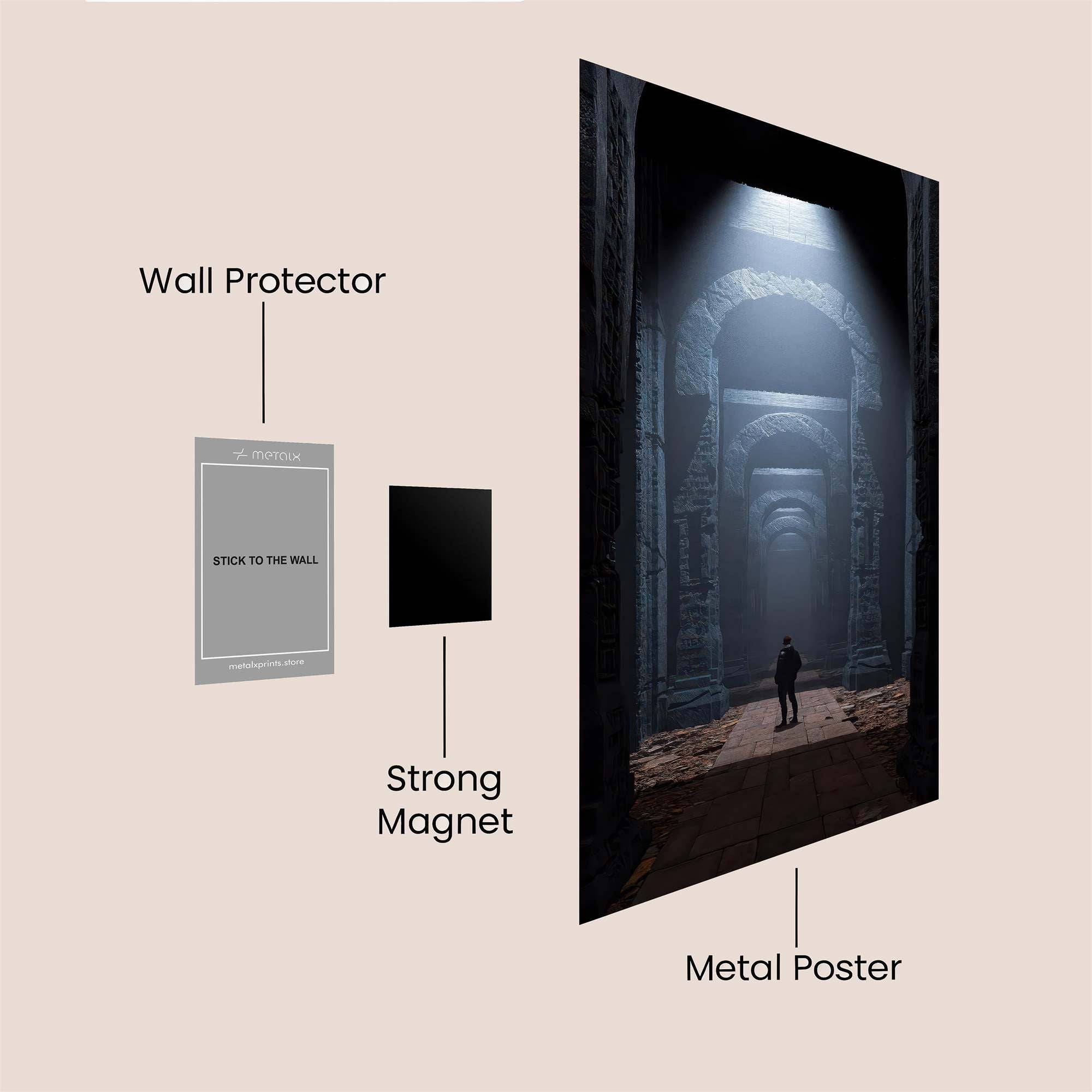 Cathedral Gloom Safe Wall Magnetic / M