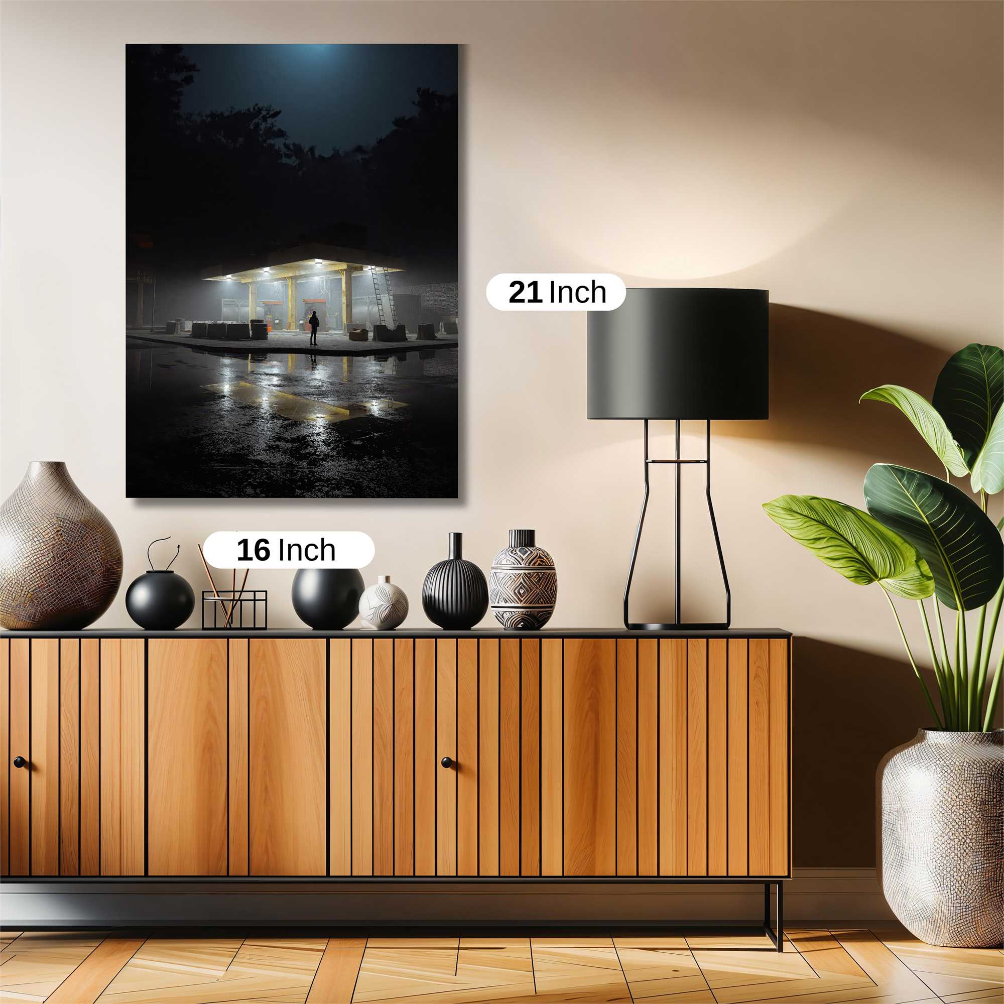 Moonlit Solitude Safe Wall Magnetic / M