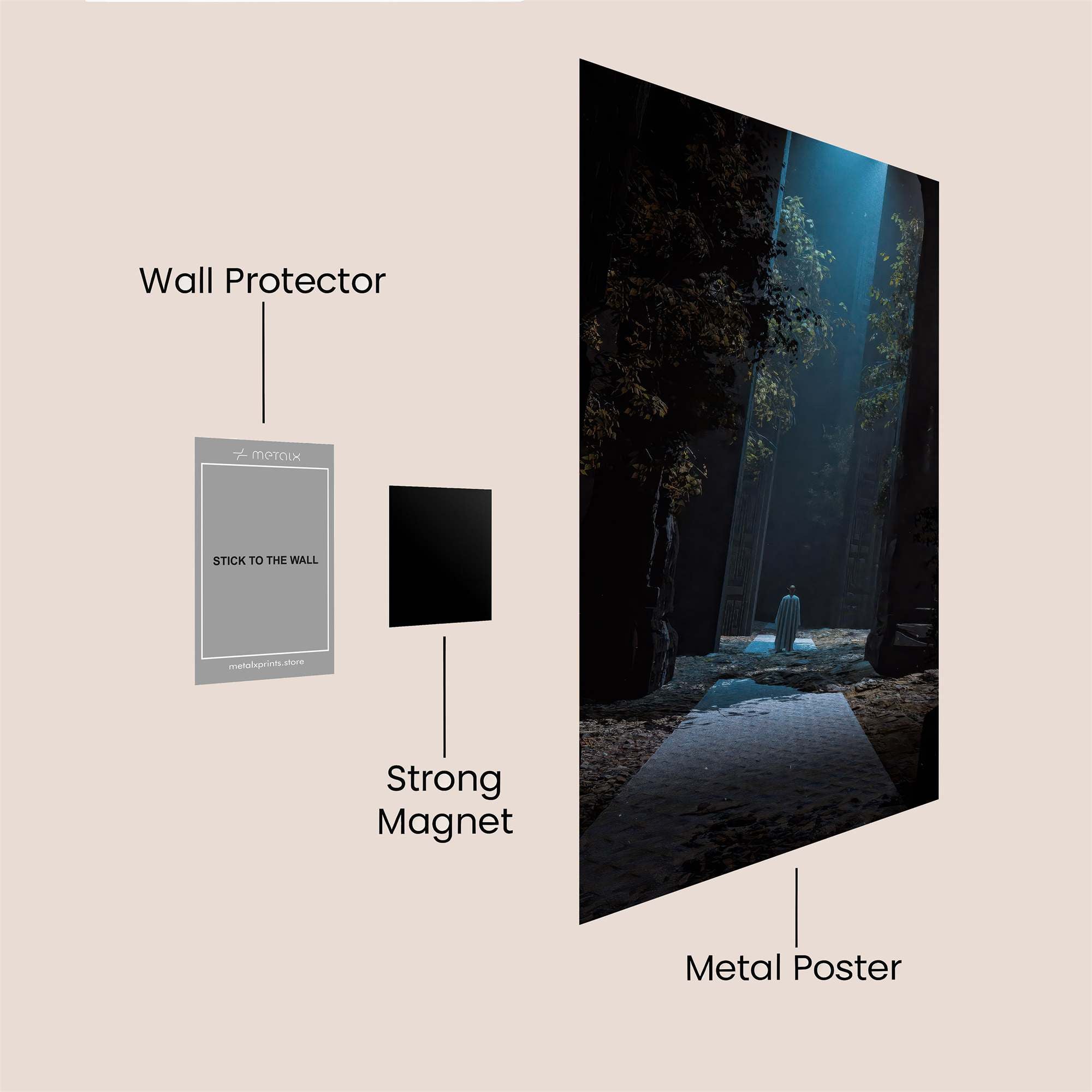 Sanctuary Serene Safe Wall Magnetic / M
