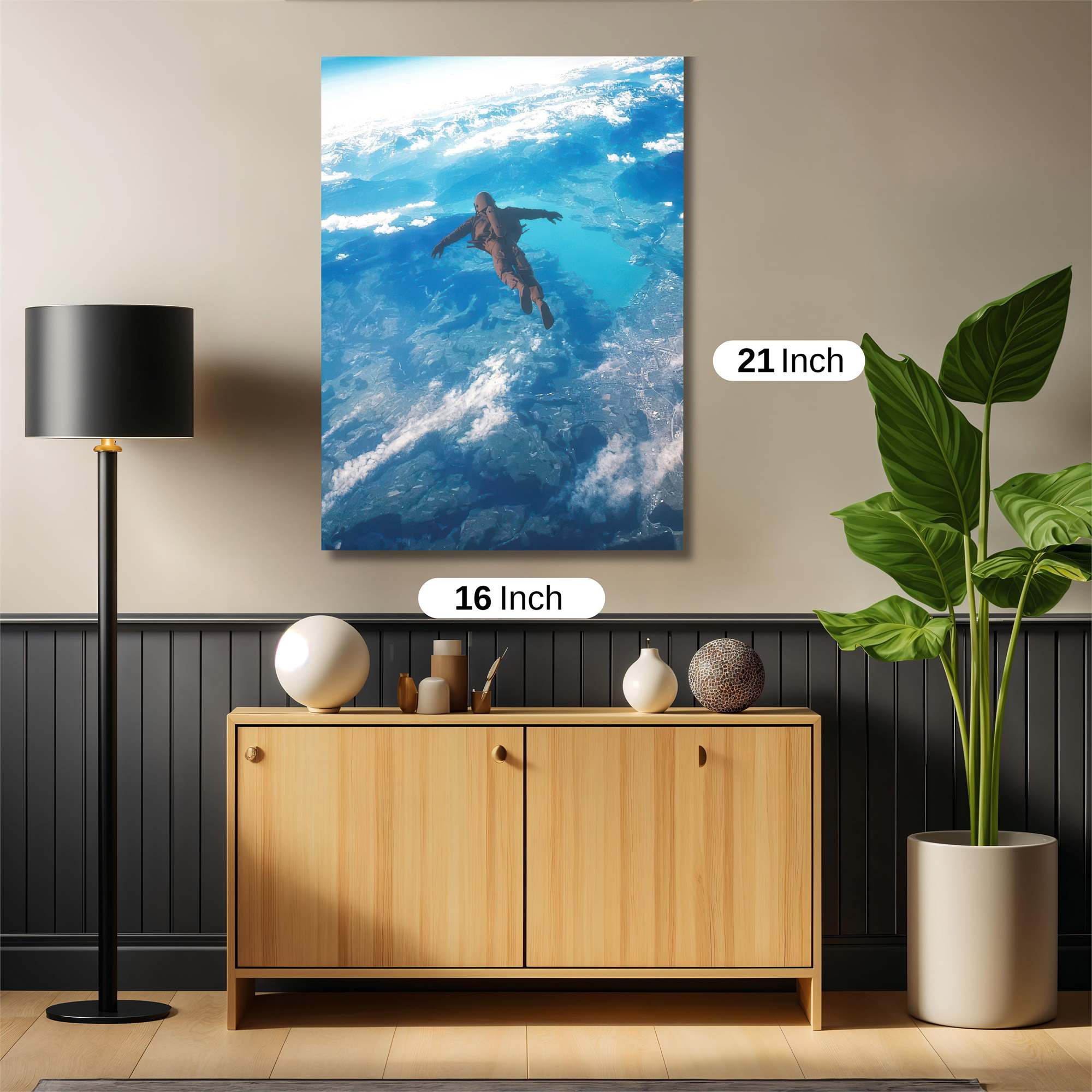 Skydive Serenity Safe Wall Magnetic / M