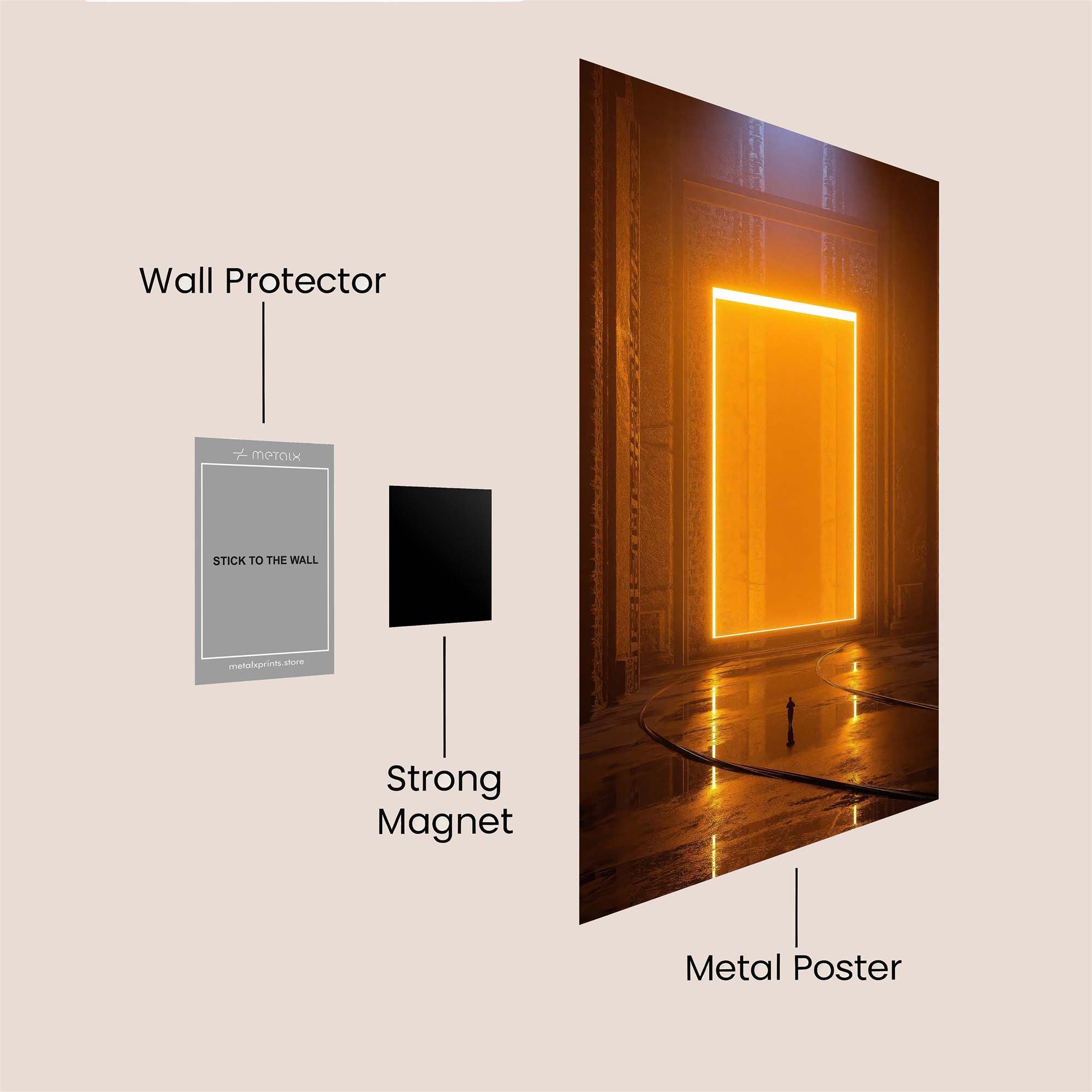 Portal Serene Safe Wall Magnetic / M