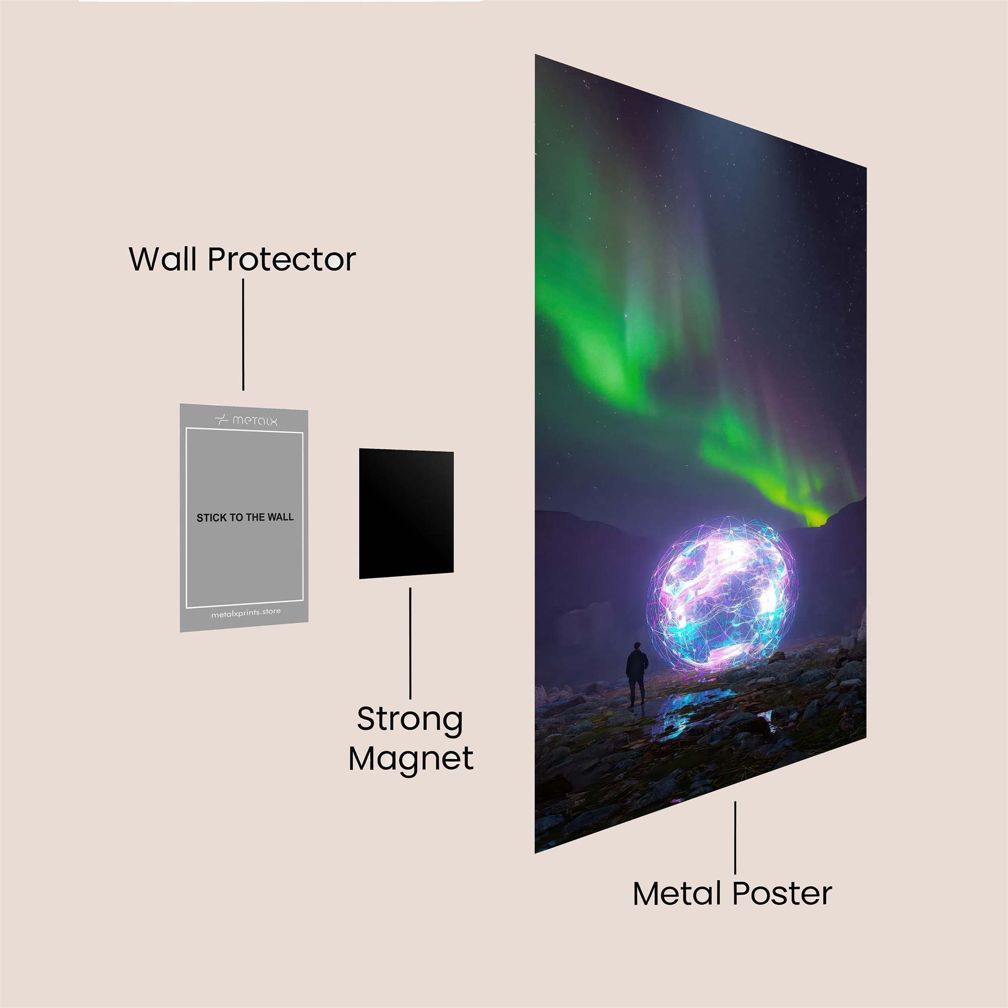 Aurora Enigma Safe Wall Magnetic / M
