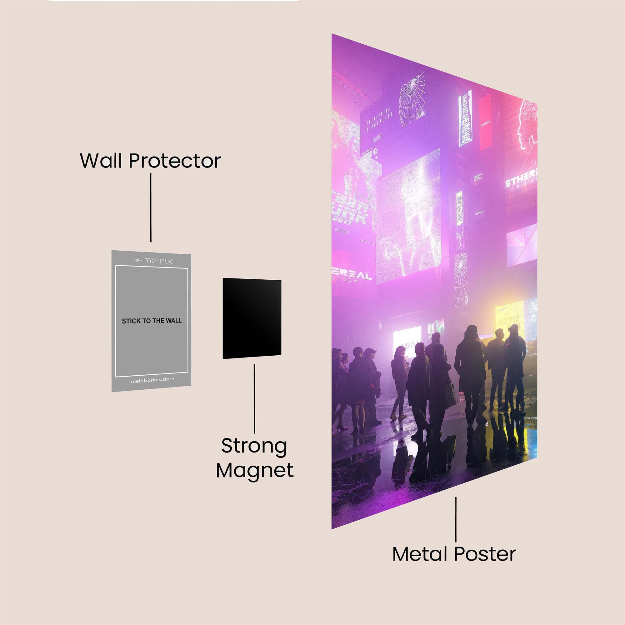 Neon Dream Safe Wall Magnetic / M