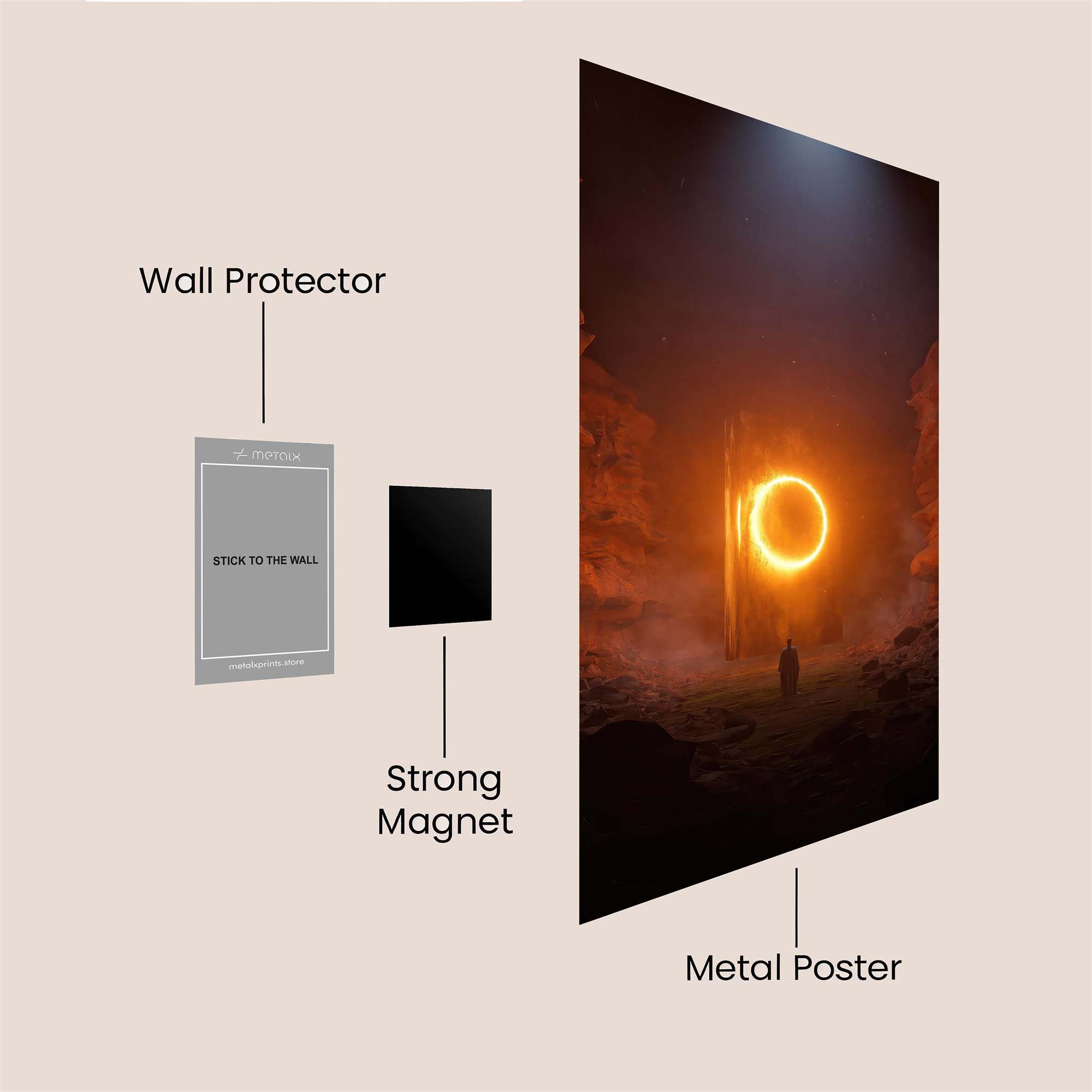 Portal Enigma Safe Wall Magnetic / M