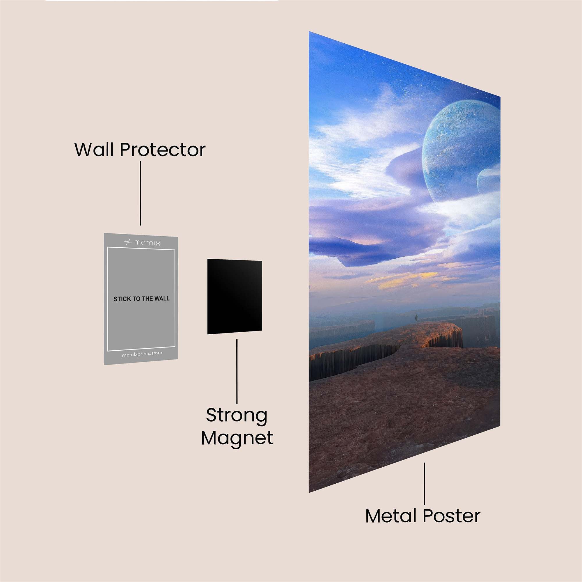 Cosmic Serenity Safe Wall Magnetic / M