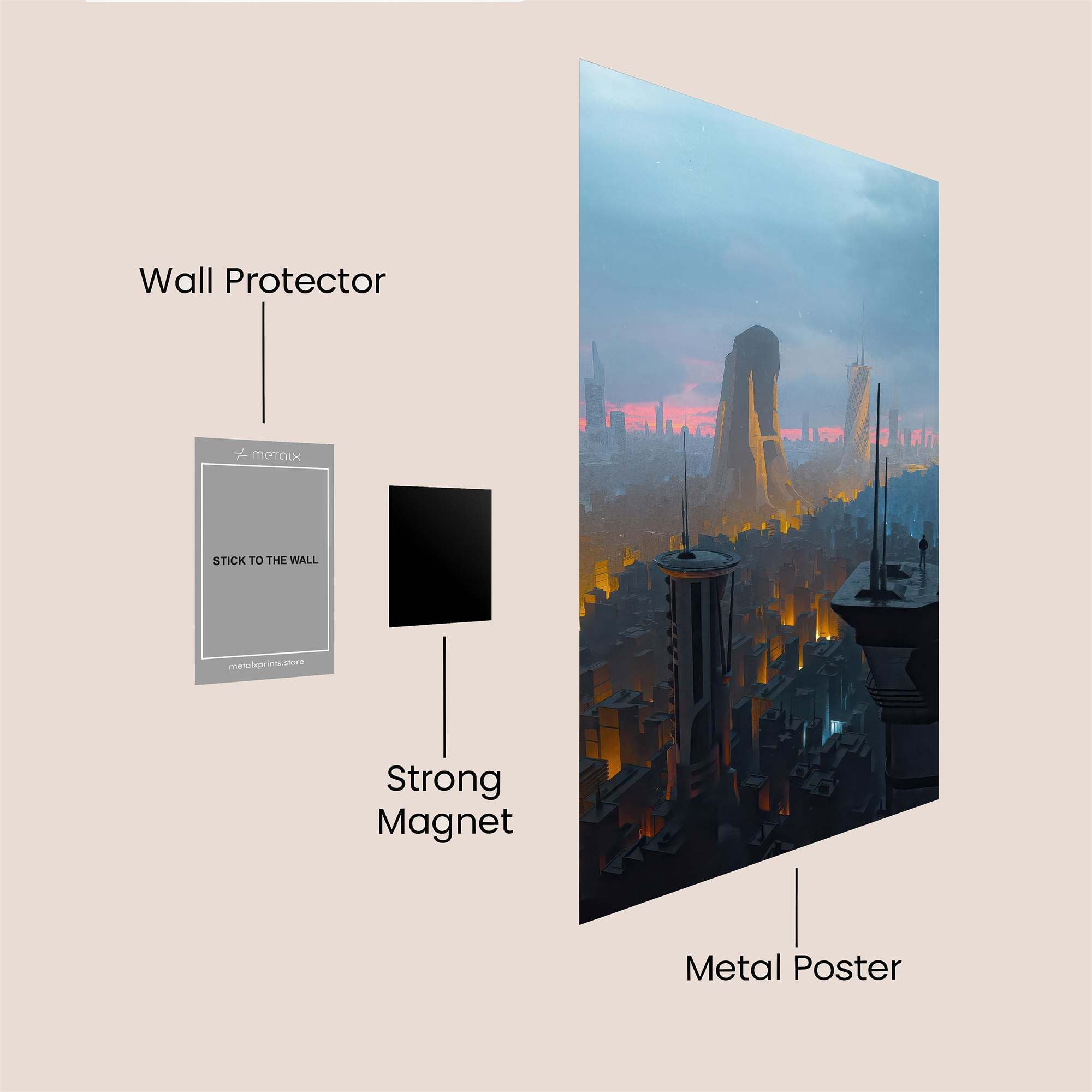 Coruscant Gloom Safe Wall Magnetic / M