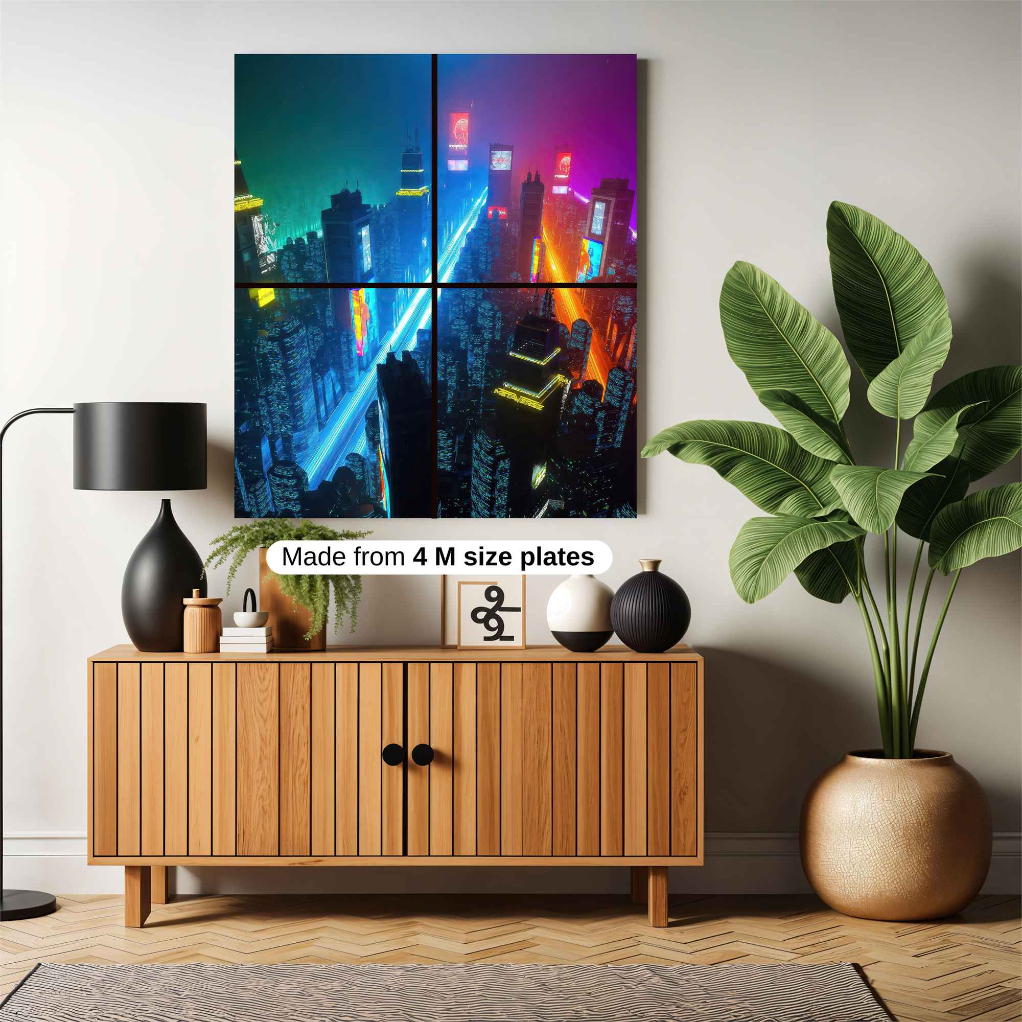 Neon Dreamscape Safe Wall Magnetic / M