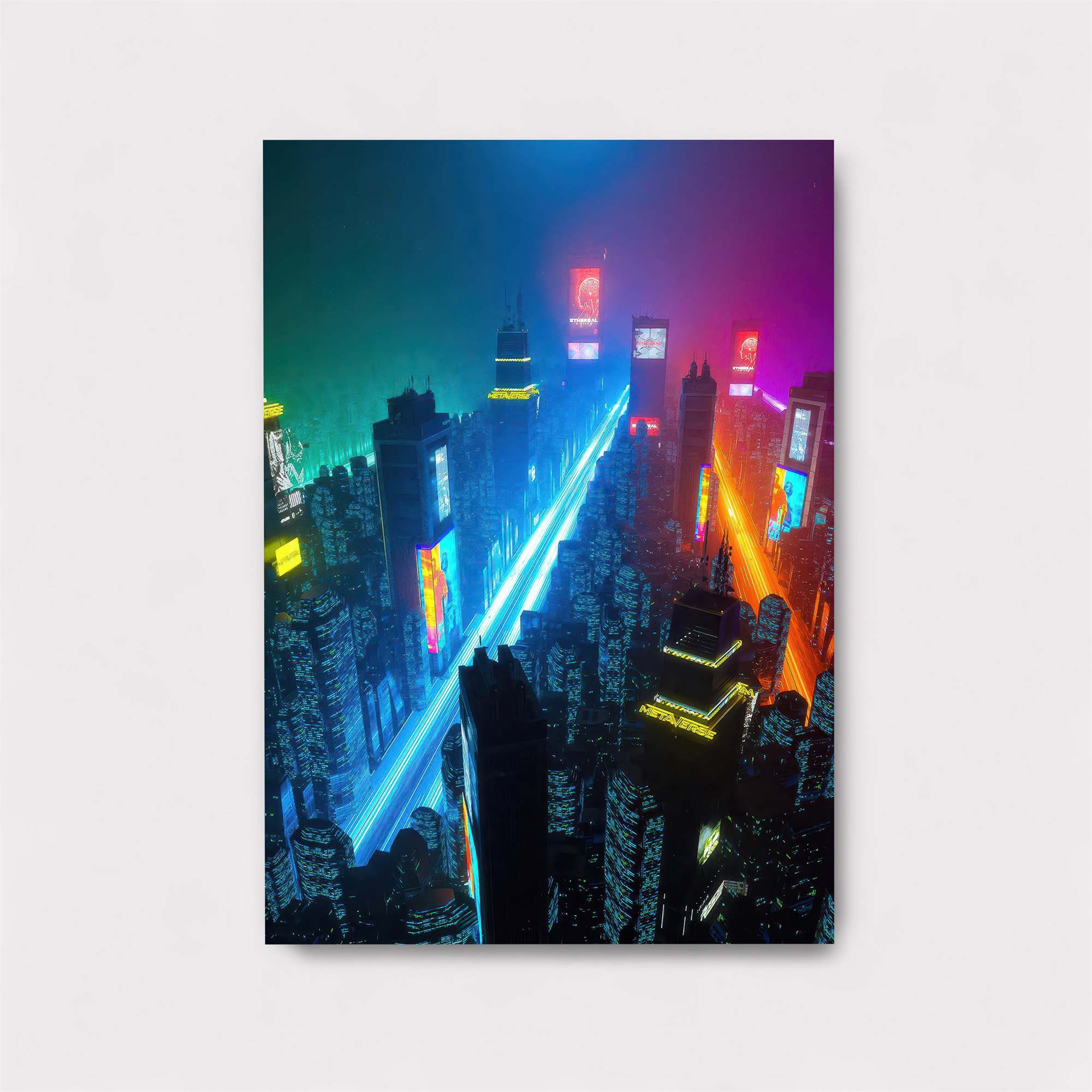 Neon Dreamscape Safe Wall Magnetic / M