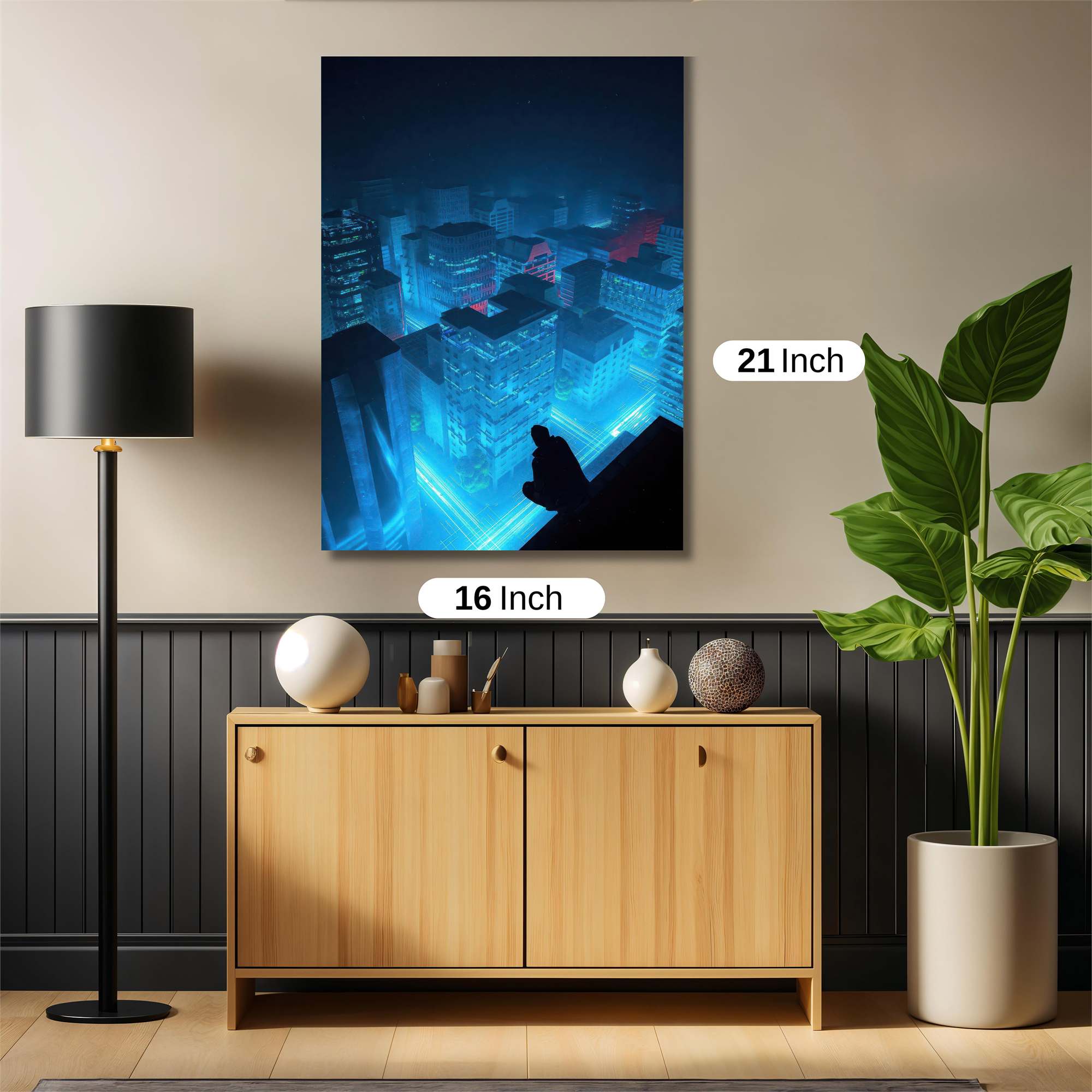 Neon Solitude Safe Wall Magnetic / M