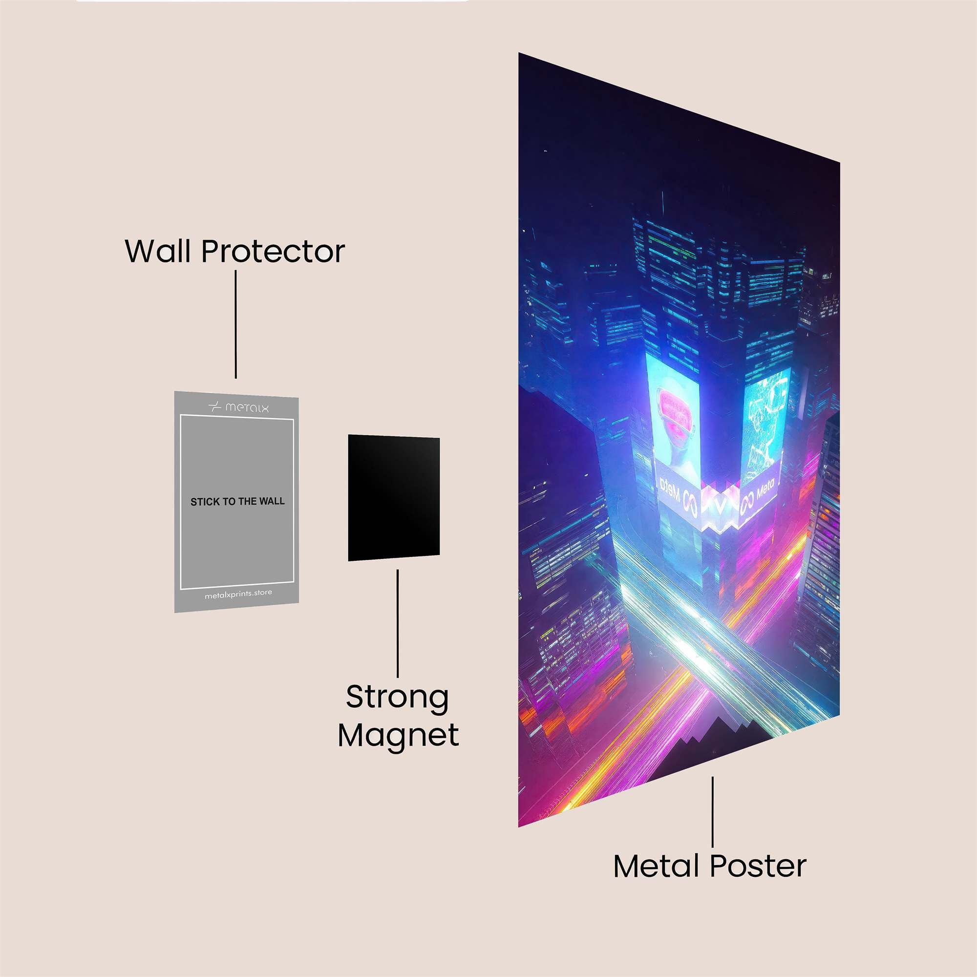 Cyberpunk Dream Safe Wall Magnetic / M