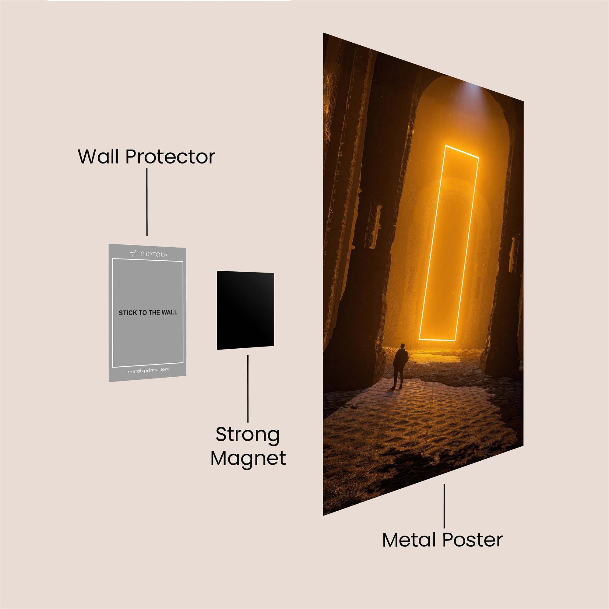 Portal Serenity Safe Wall Magnetic / M