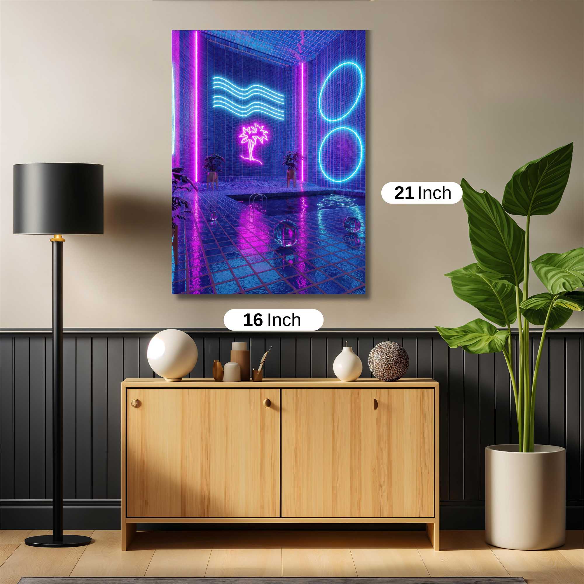 Neon Oasis Safe Wall Magnetic / M